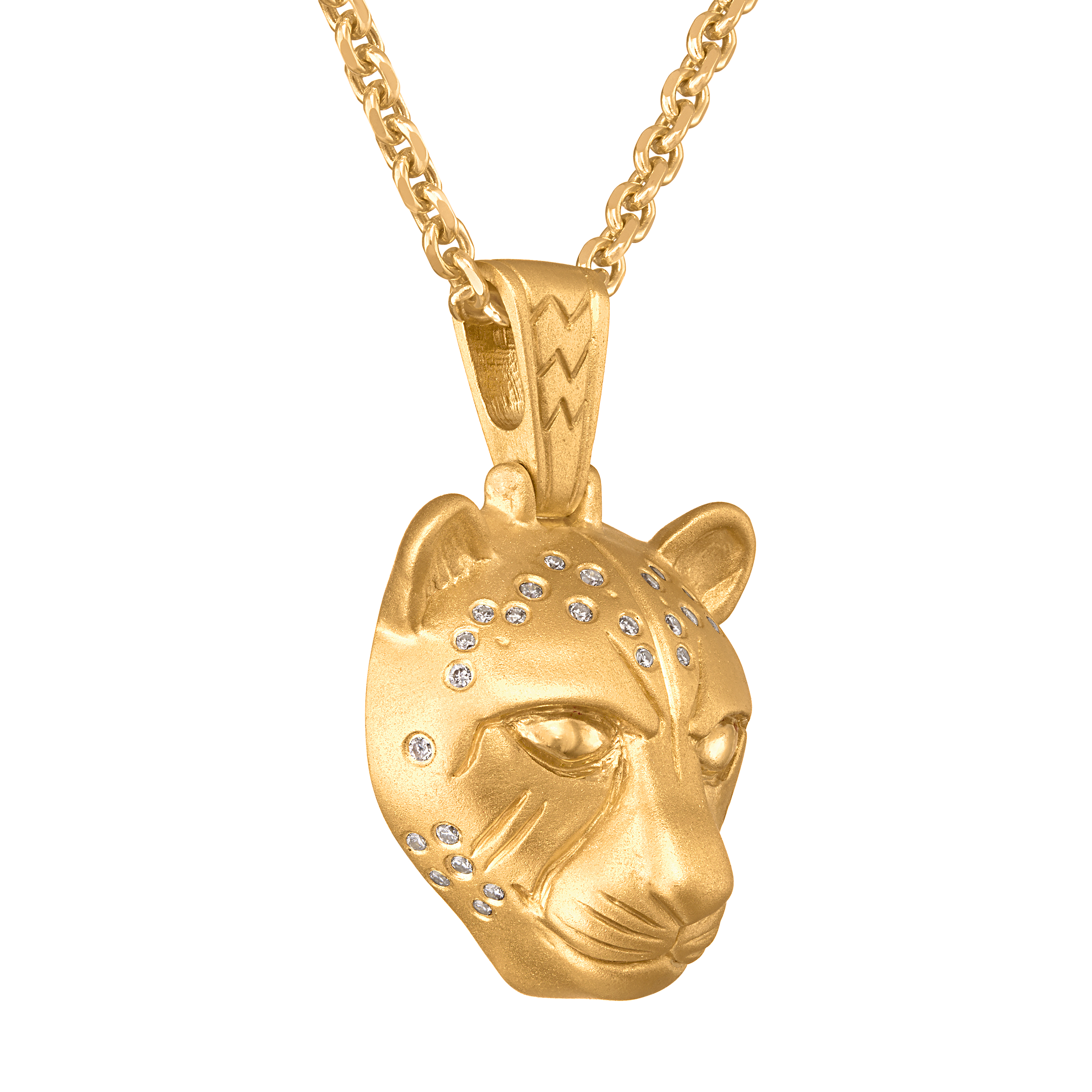 Gold And Diamond Divine Feline... | Necklace | Sotheby's