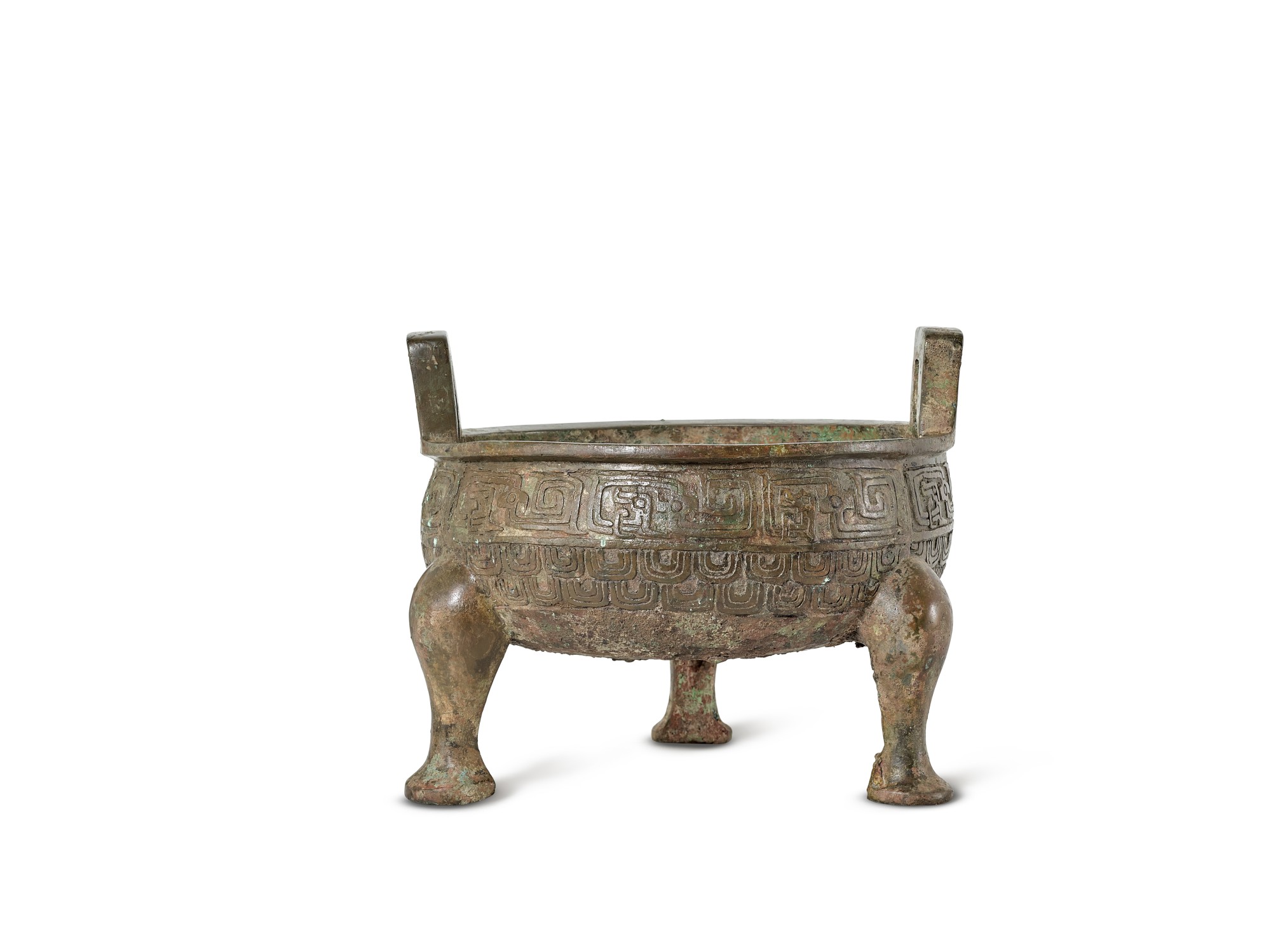 An archaic bronze 'dragon' vessel, ding Late Western Zhou dynasty 西周晚期 ...