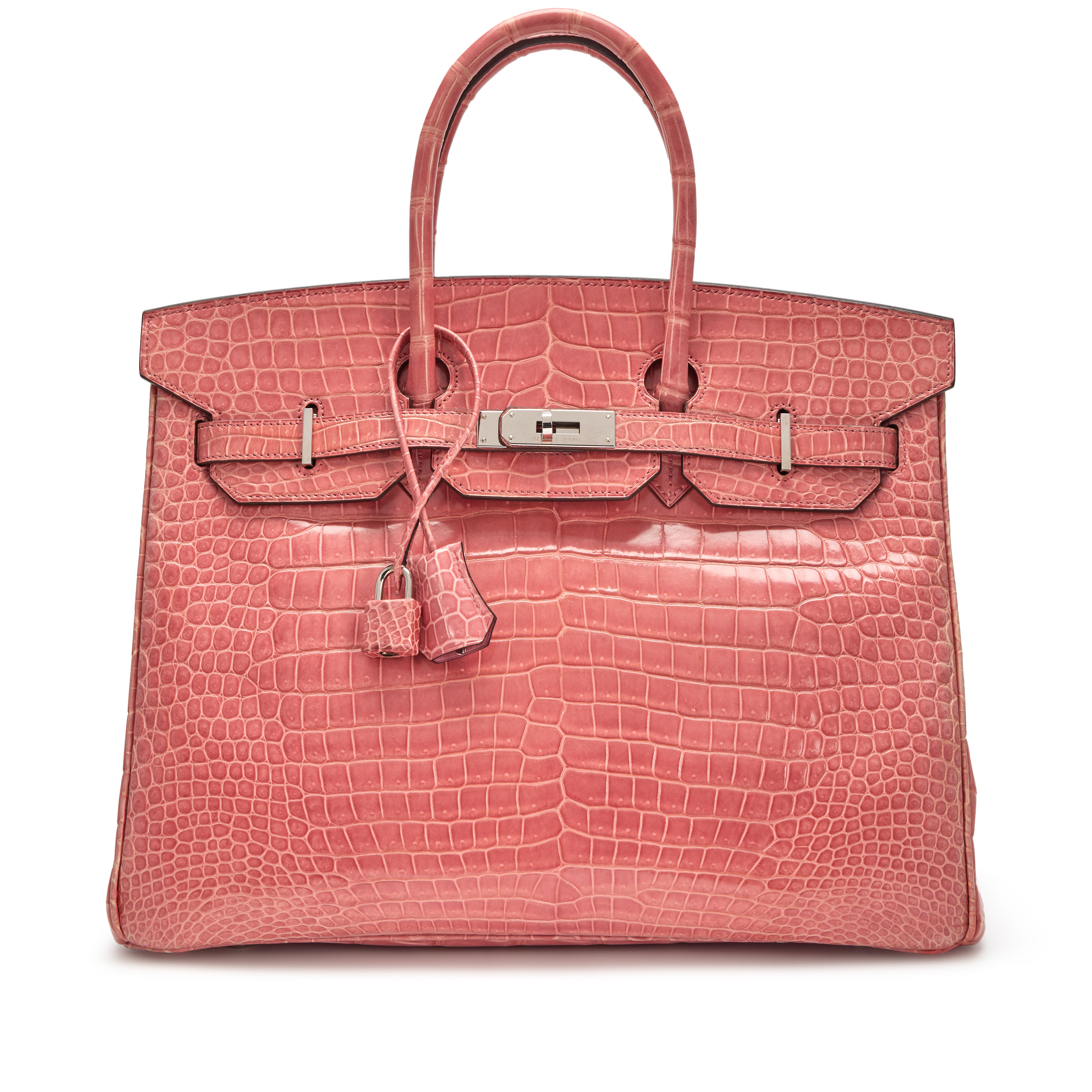 Hermès Rose Indienne Shiny Porosus Crocodile HSS Birkin 35