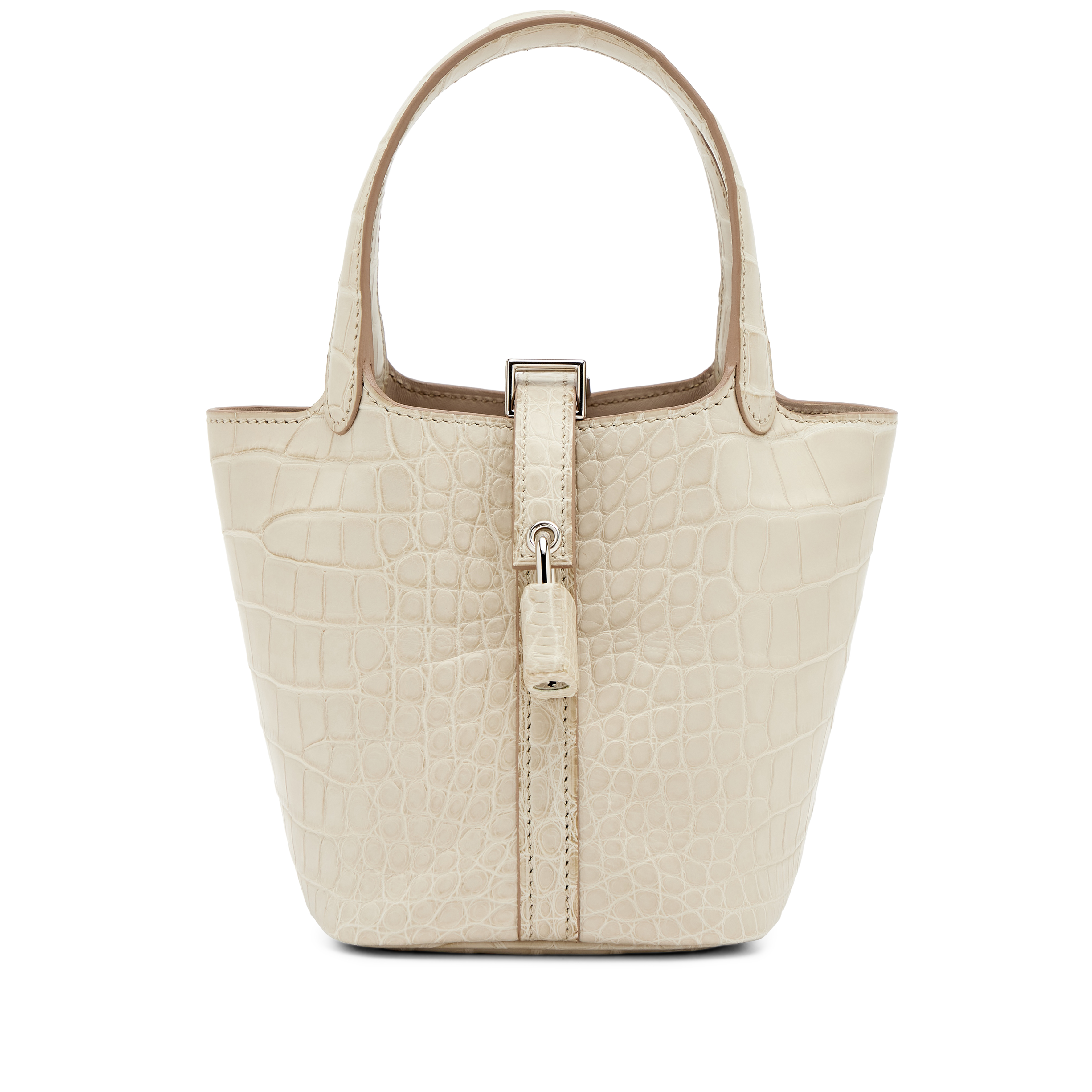 Hermès Beton Matte Mississipiensis Alligator Micro Picotin Lock 14