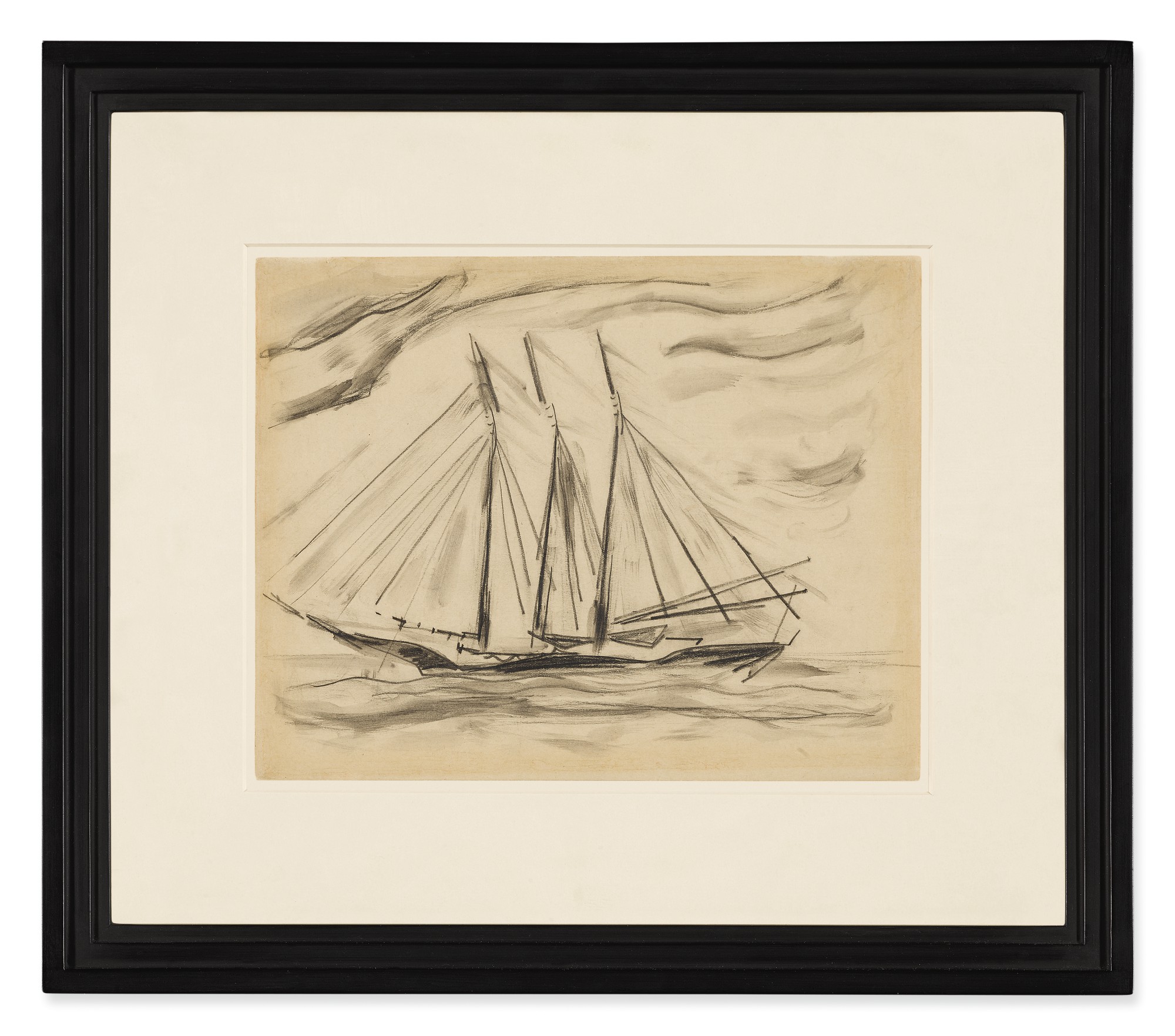 CHARLES DEMUTH THREEMASTED SCHOONER American Art Online American