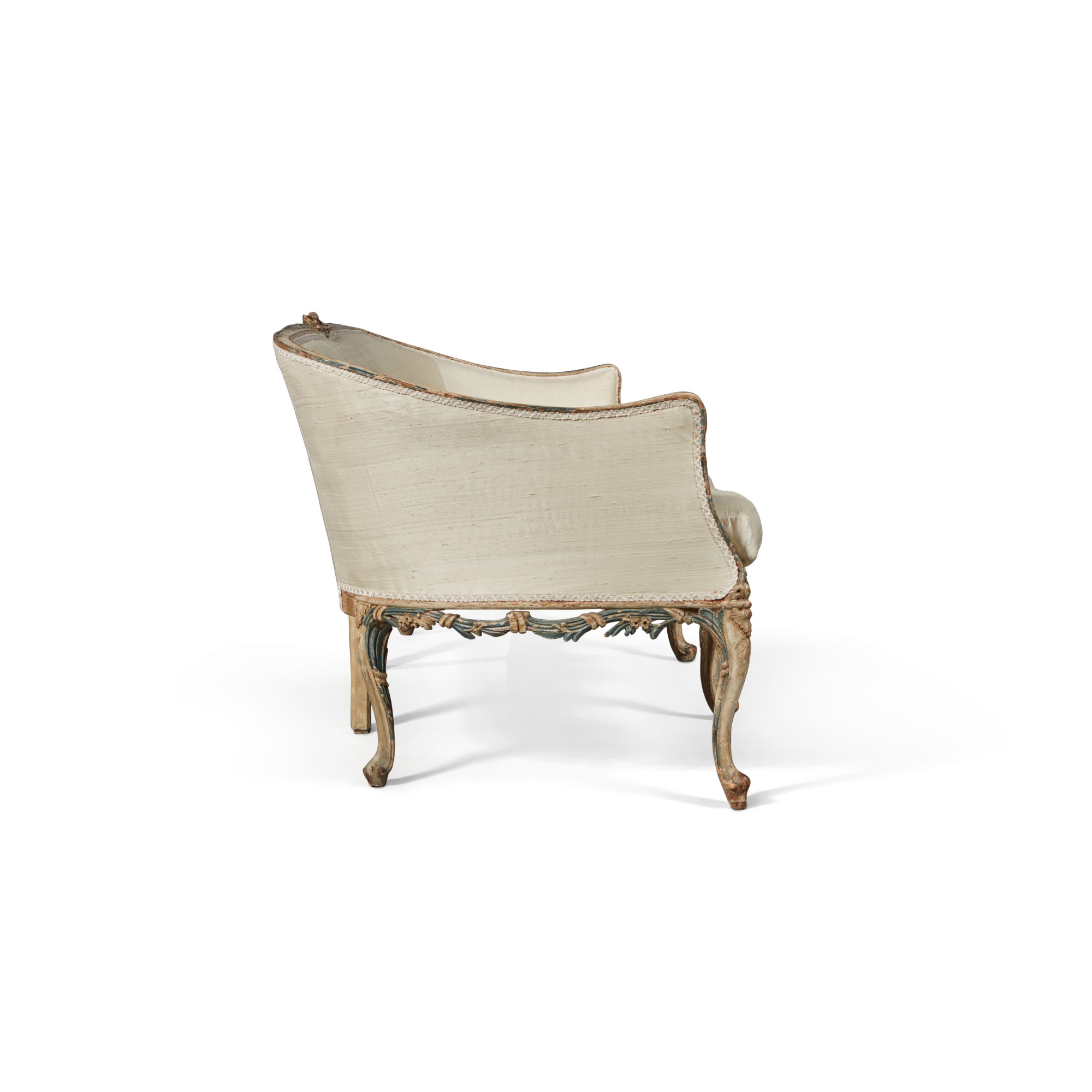 A North Italian Late Rococo Carved and Polychrome Sofa, Third Quarter ...