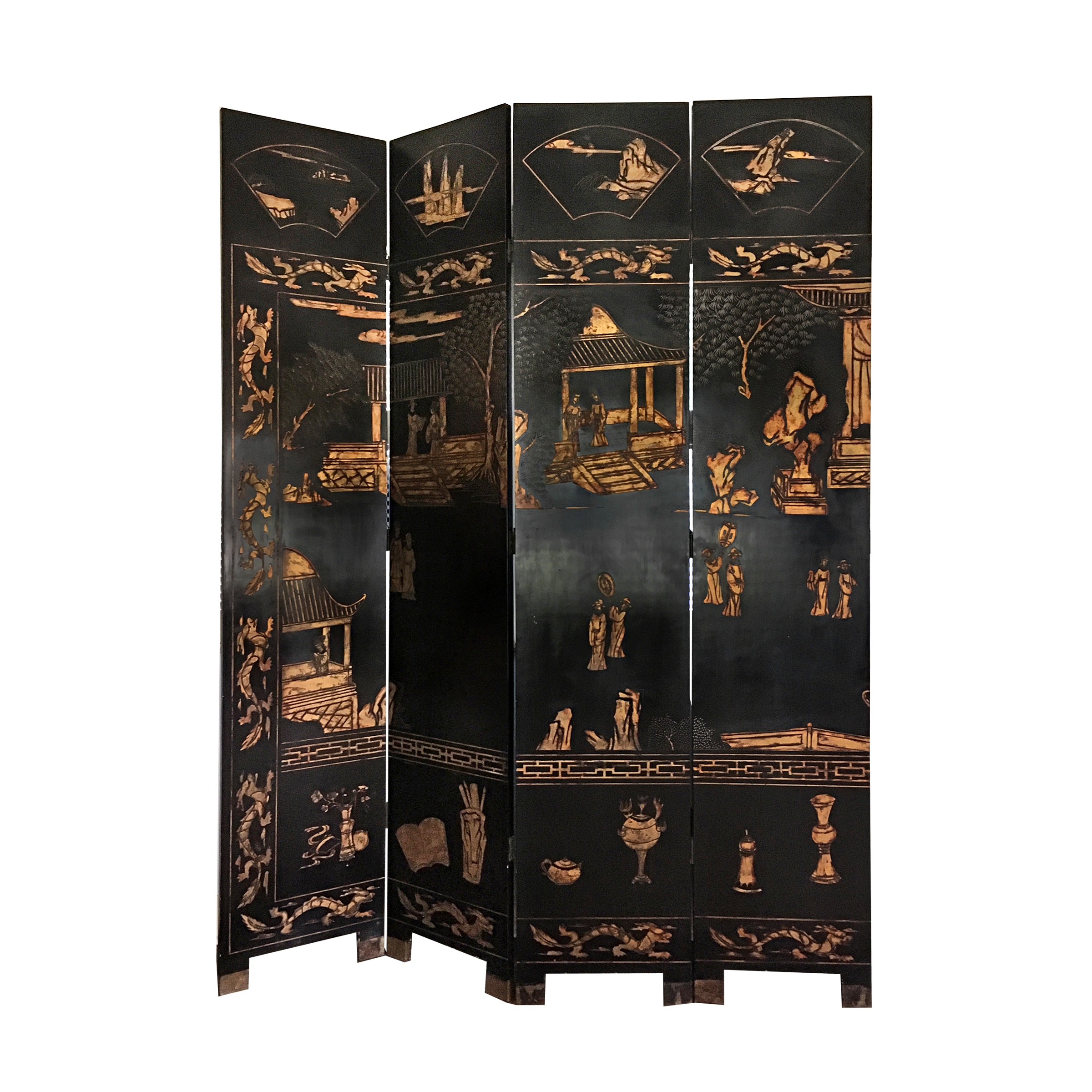 Antique Twelve-Panel Coromandel Screen Available For Immediate Sale At ...
