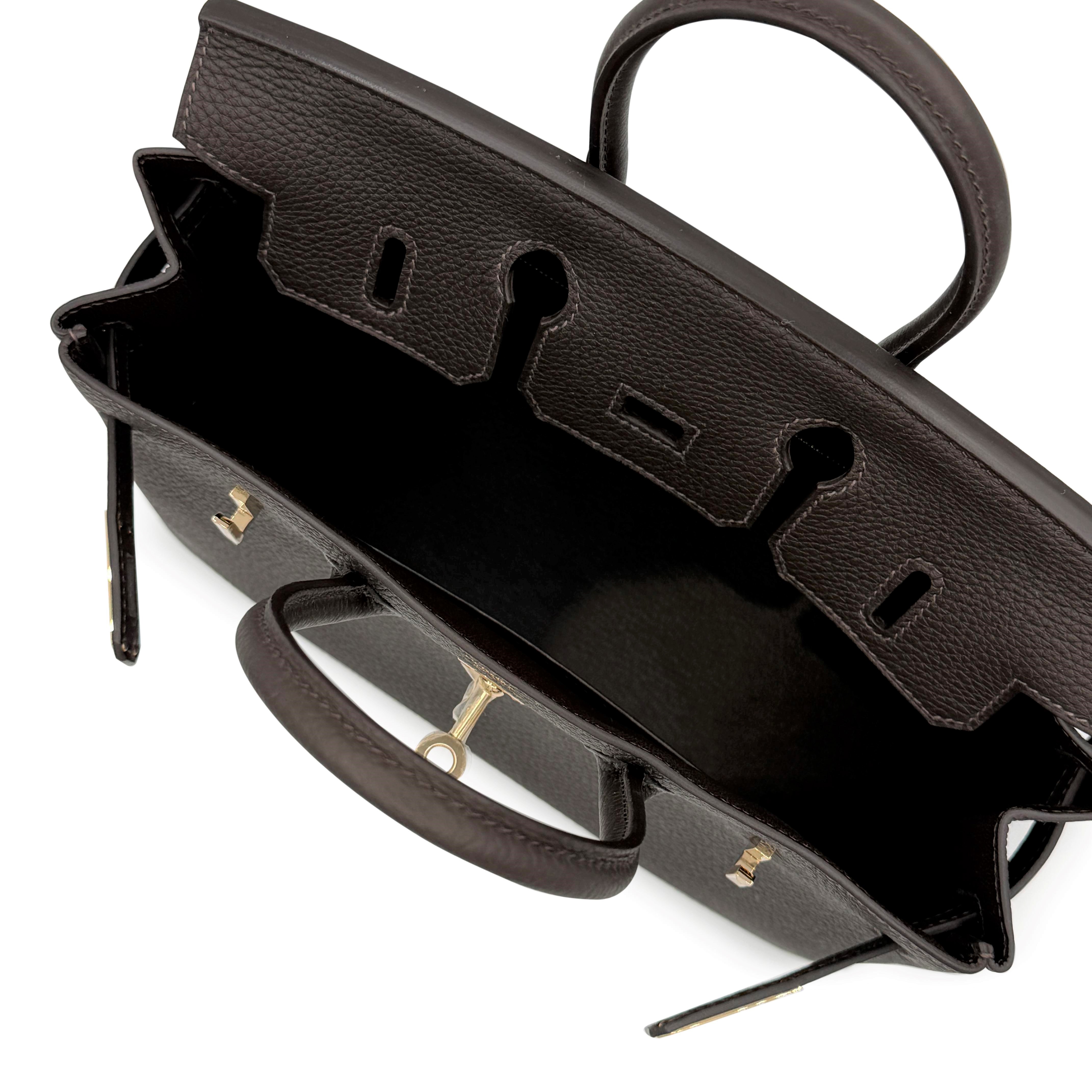Hermès Bai Brun Togo Birkin 25 Permabrass Hardware, 2025 Available