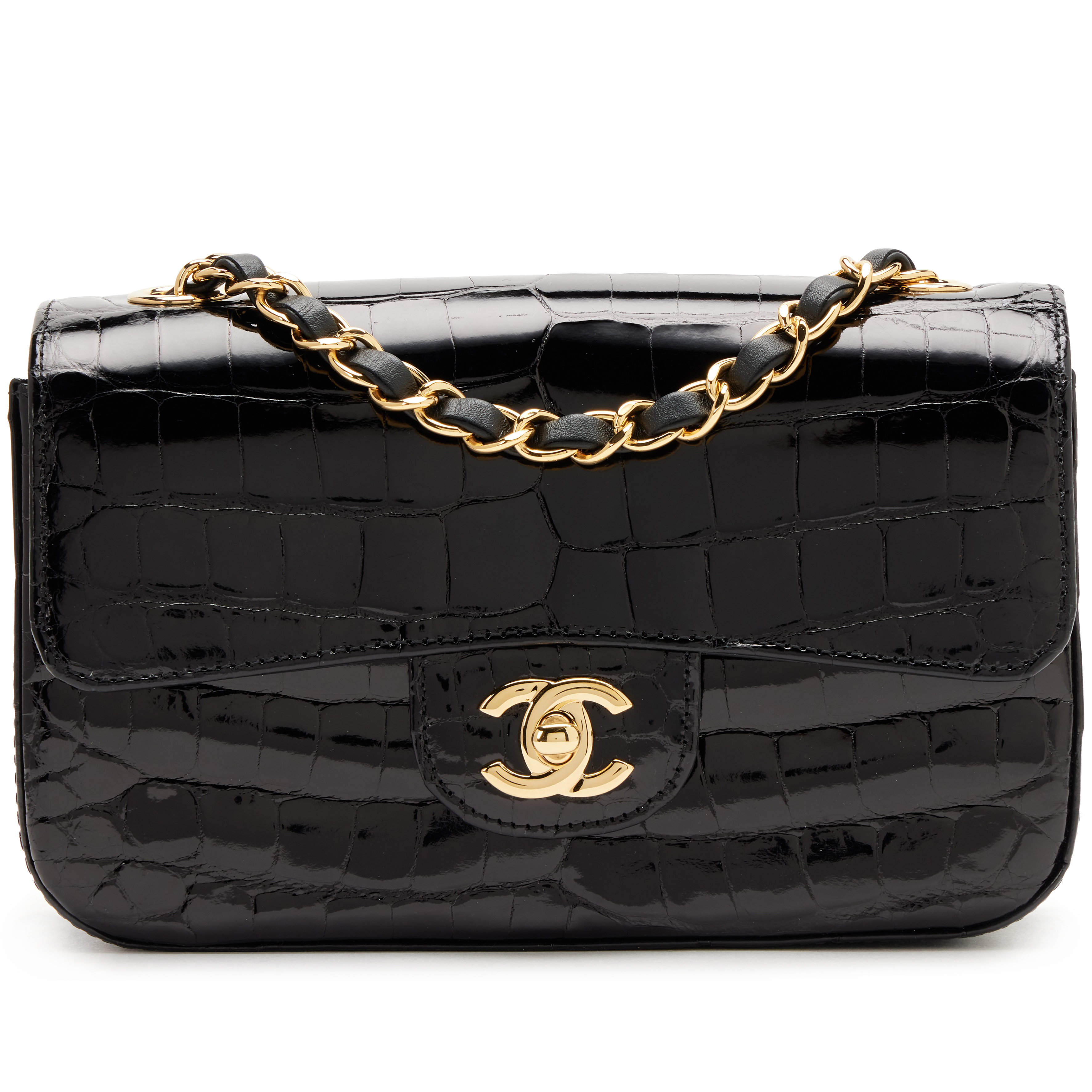 chanel-black-shiny-crocodile-