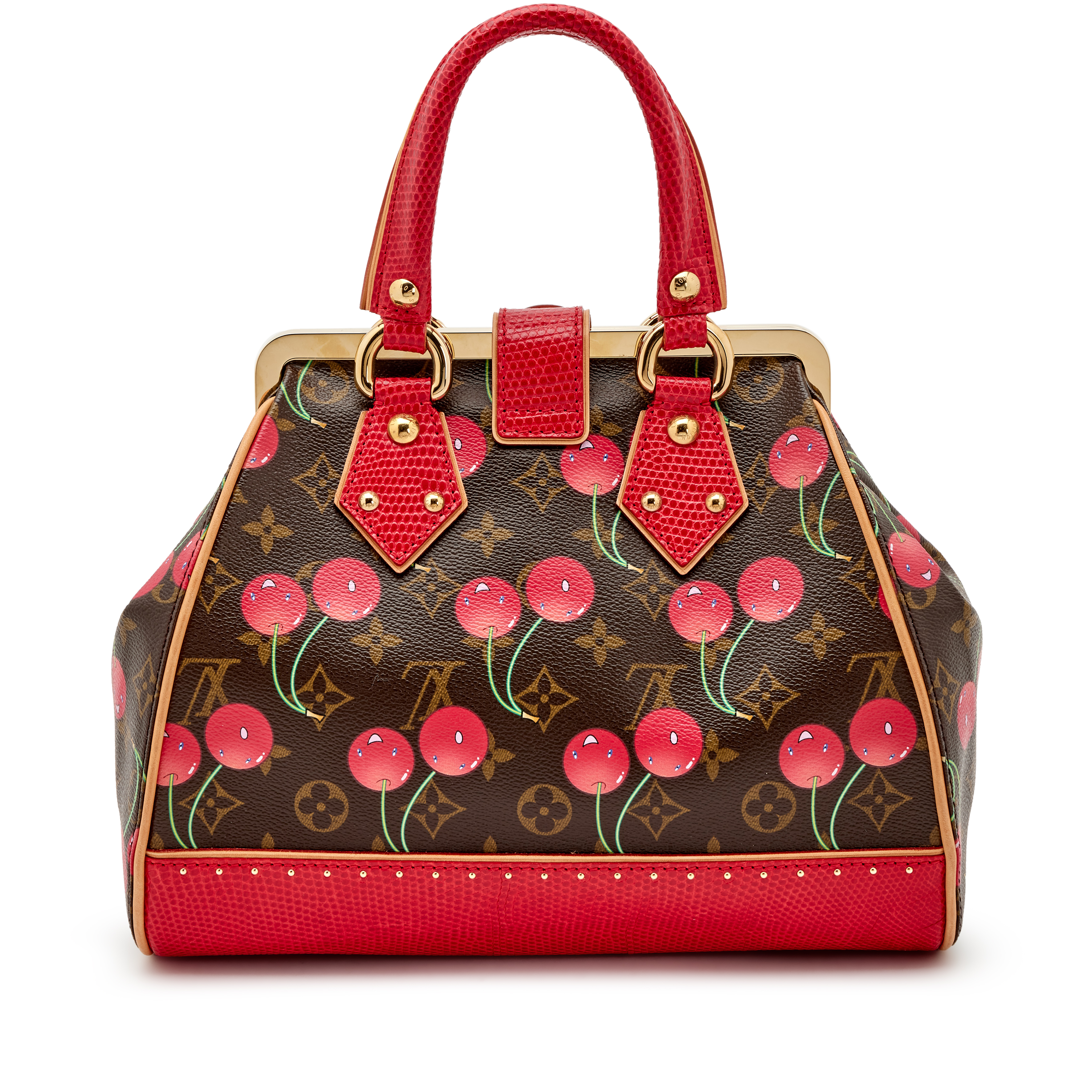 Louis Vuitton Takashi Murakami Red Lizard Cerises Monogram Canvas