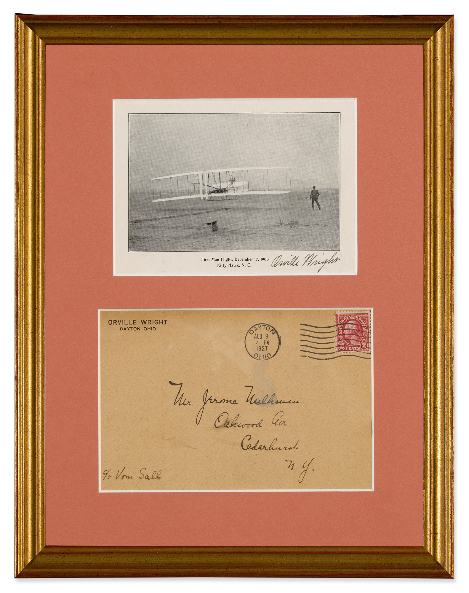 [Wright, Orville] | The first flight at Kitty Hawk, signed | Books and ...