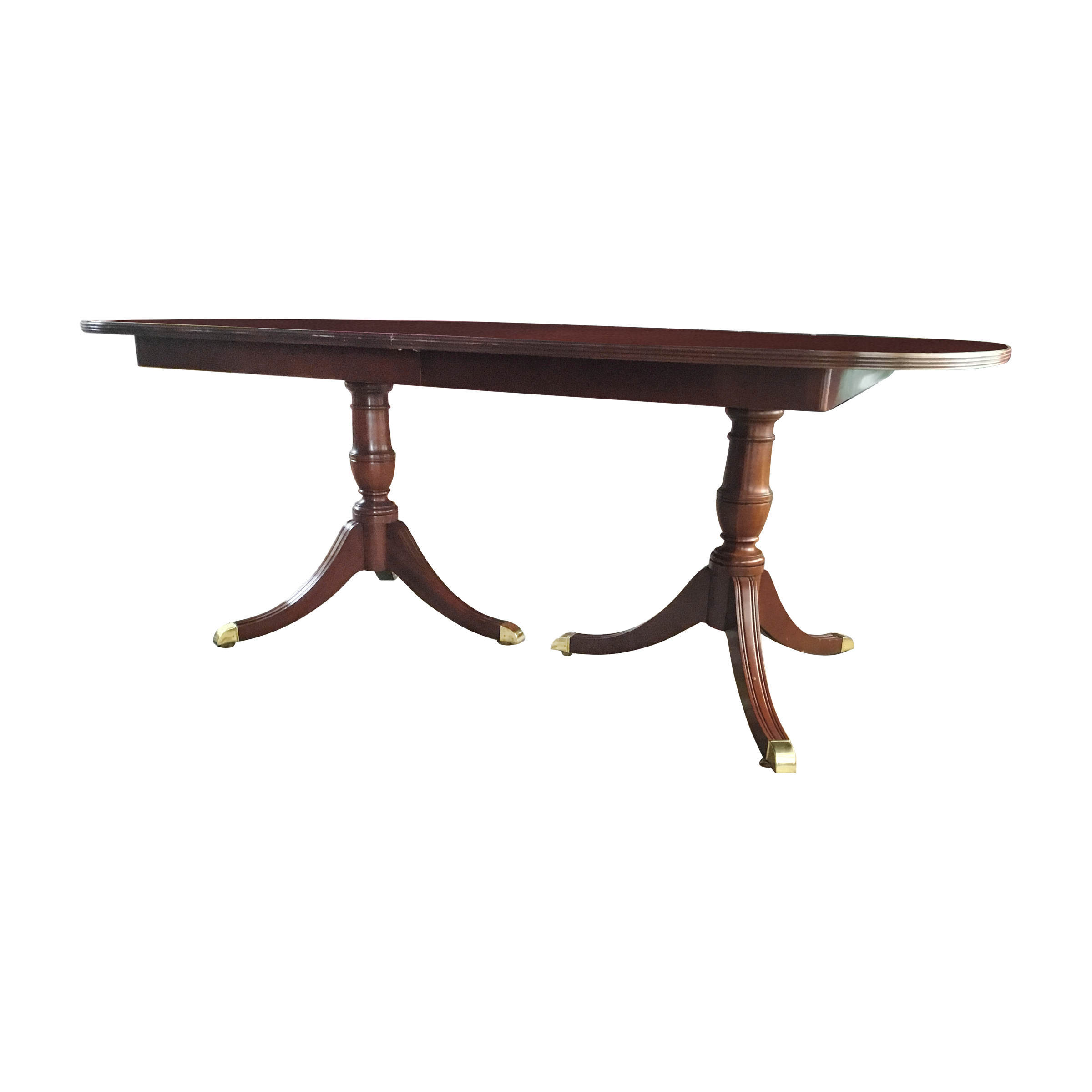 Kindel Furniture Vintage Double Pedestal Dining Table Available For