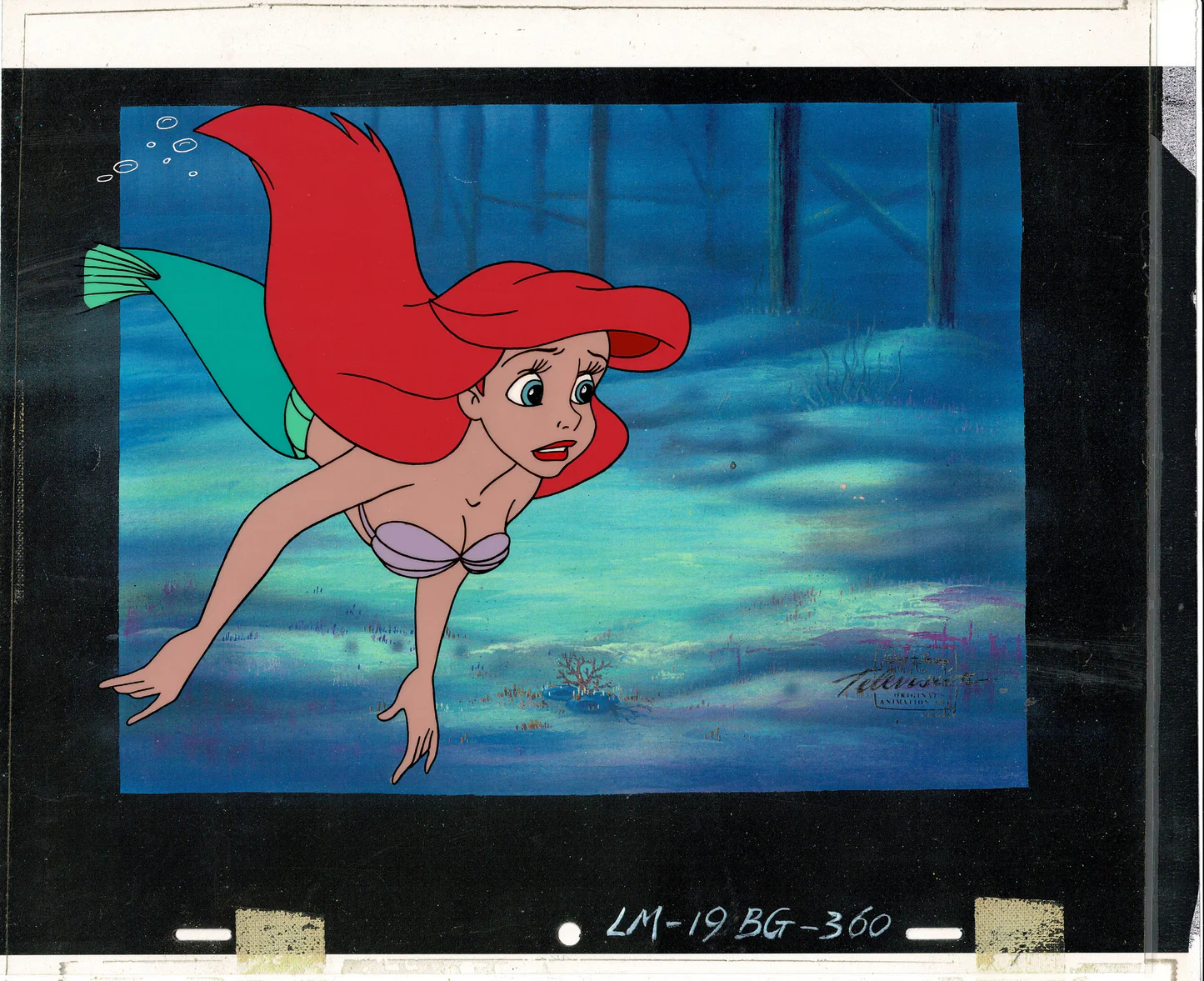 ディズニー SOTHEBY'S THE ART OFリトルマーメイド Walt Disney Studios Vintage Little Mermaid Production
