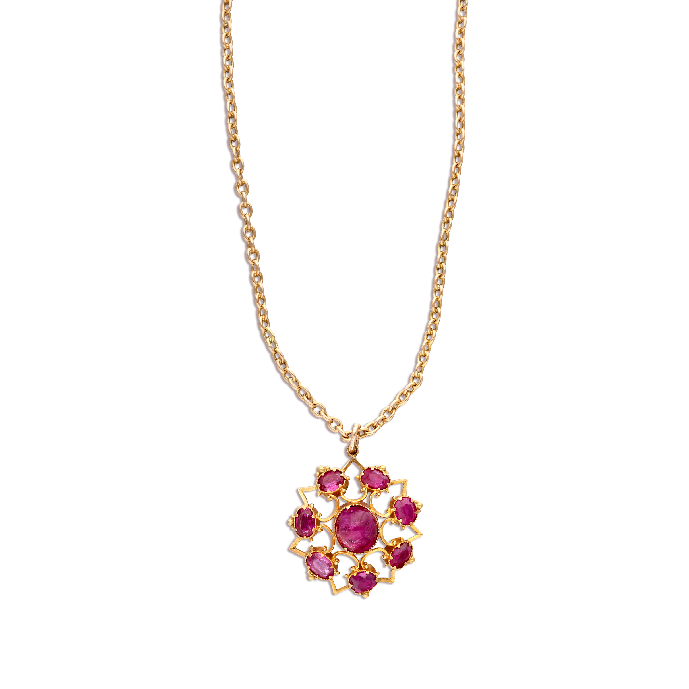 Gold And Ruby Pendant Necklace Available For Immediate Sale At Sotheby’s