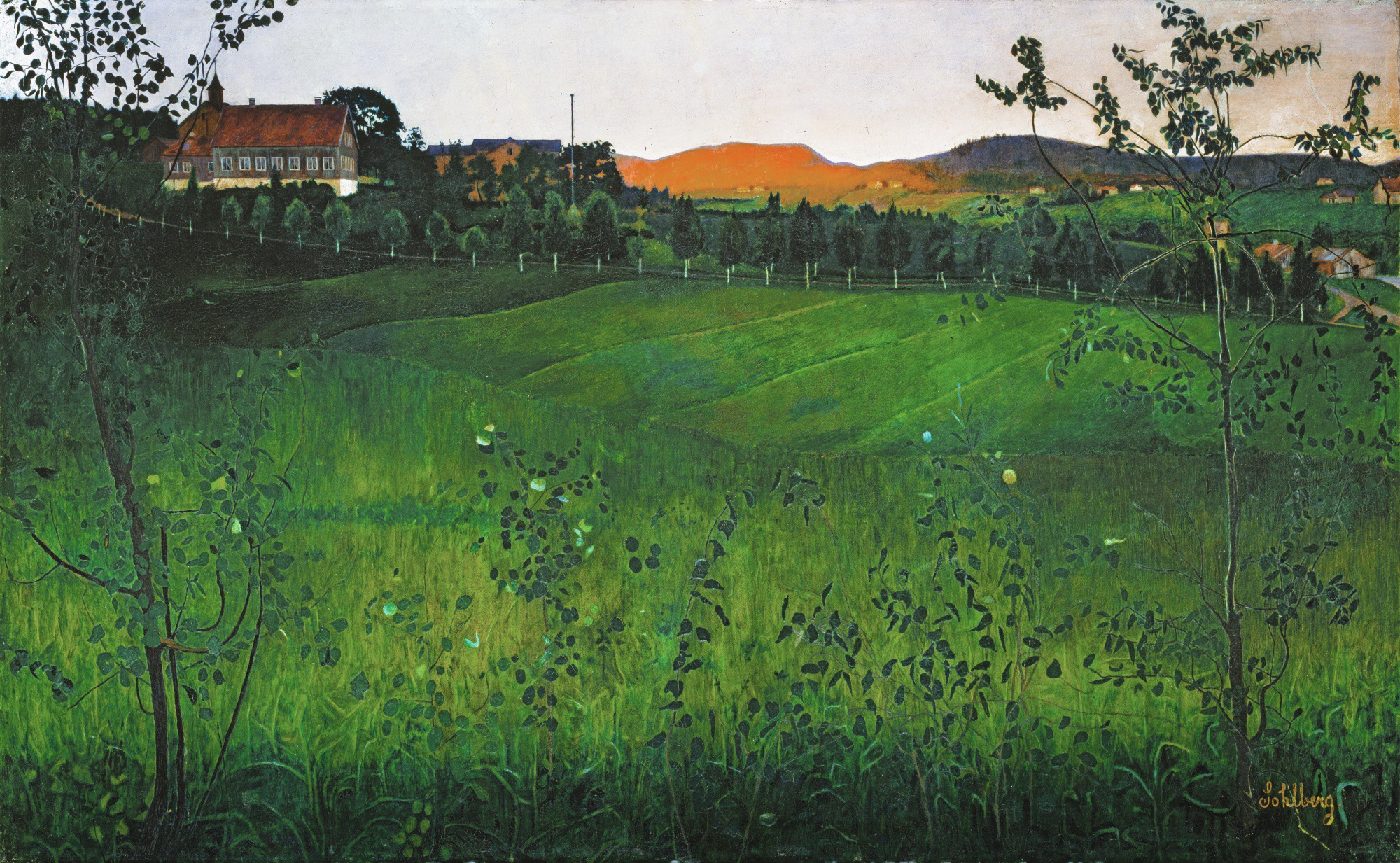 HARALD SOHLBERG Modne Jorder (Ripe Fields) 19th Century European