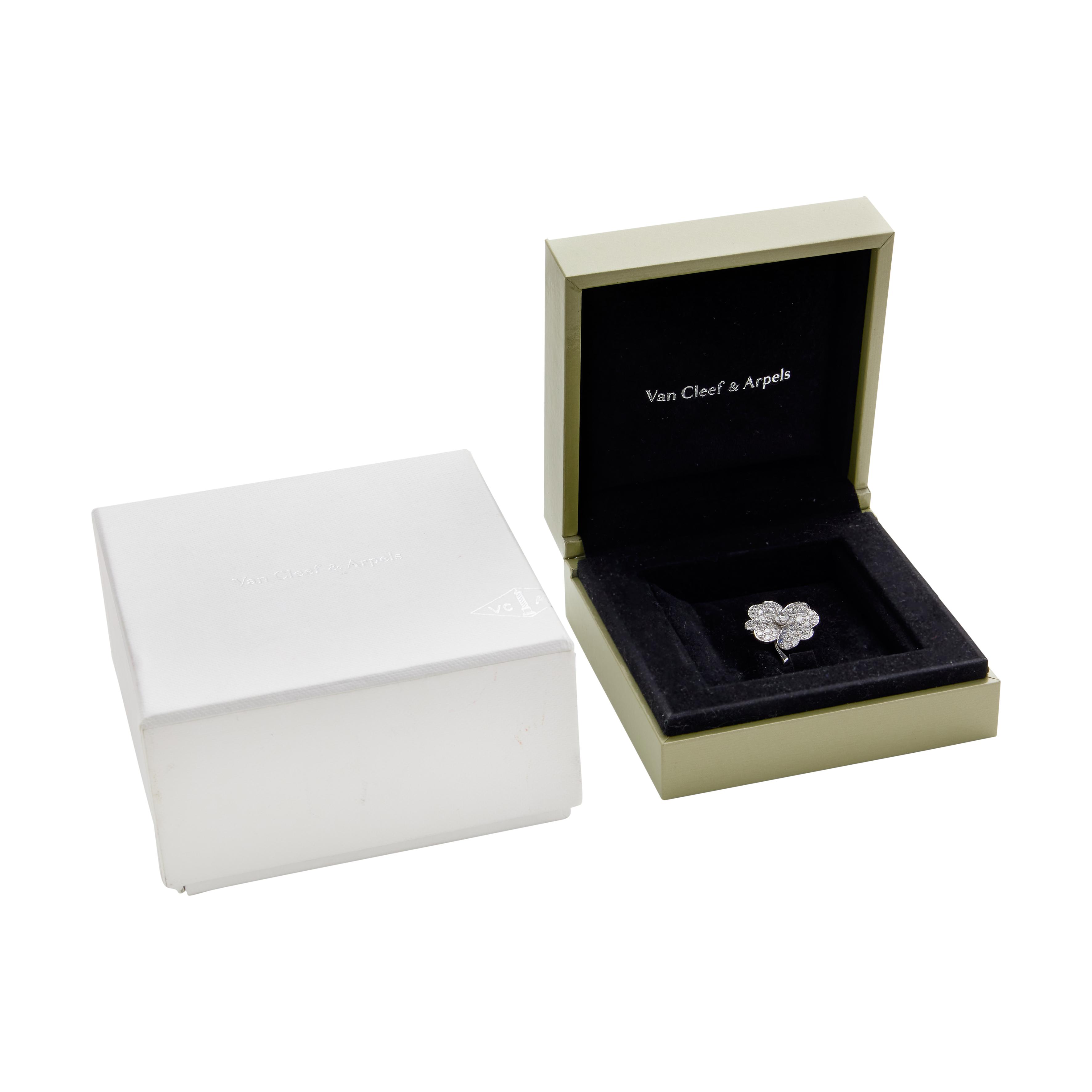 Van Cleef & Arpels White Gold And Diamond Cosmos Brooch Available