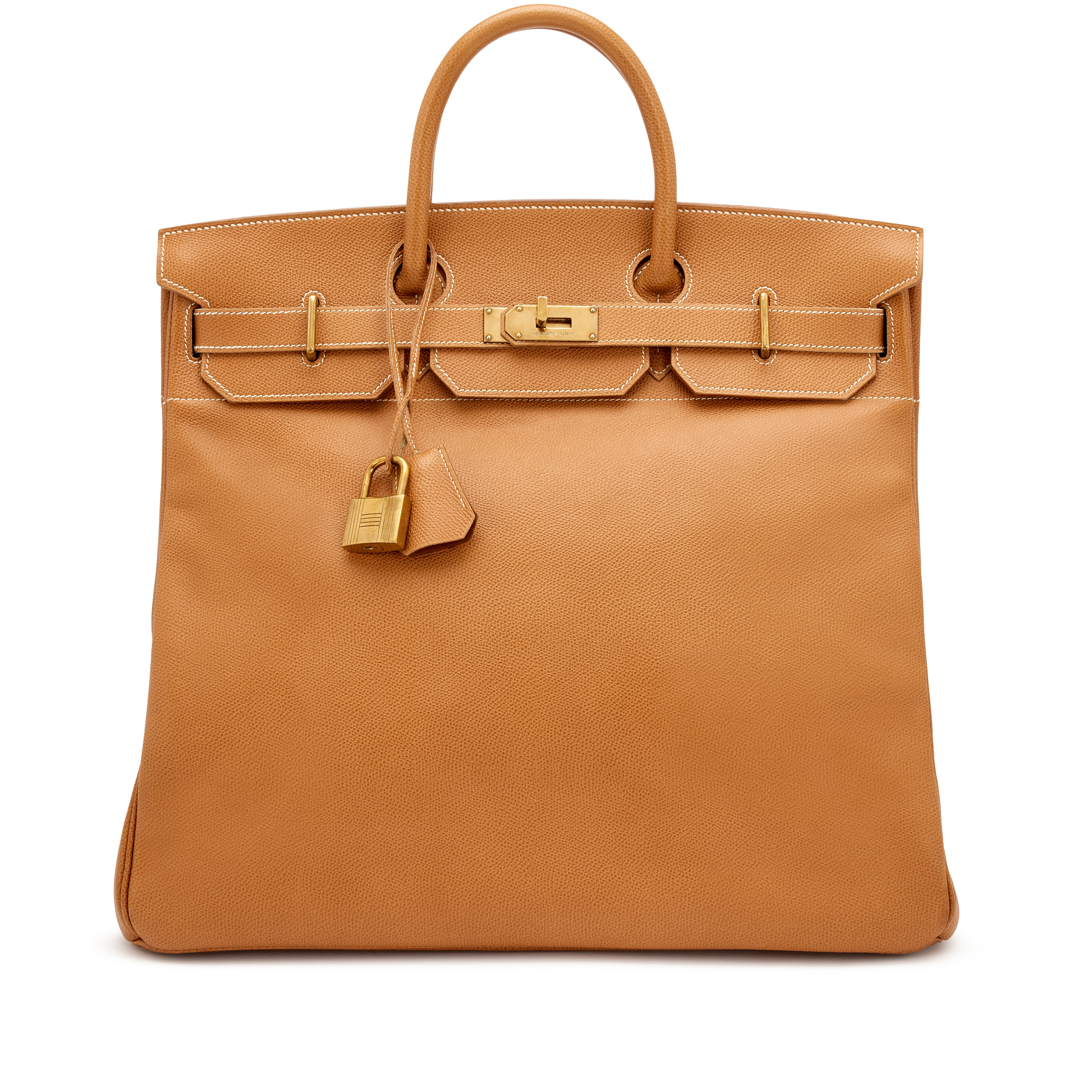 Hermès Vintage Naturelle Vache Liegee HAC Birkin 40 Gold Hardware