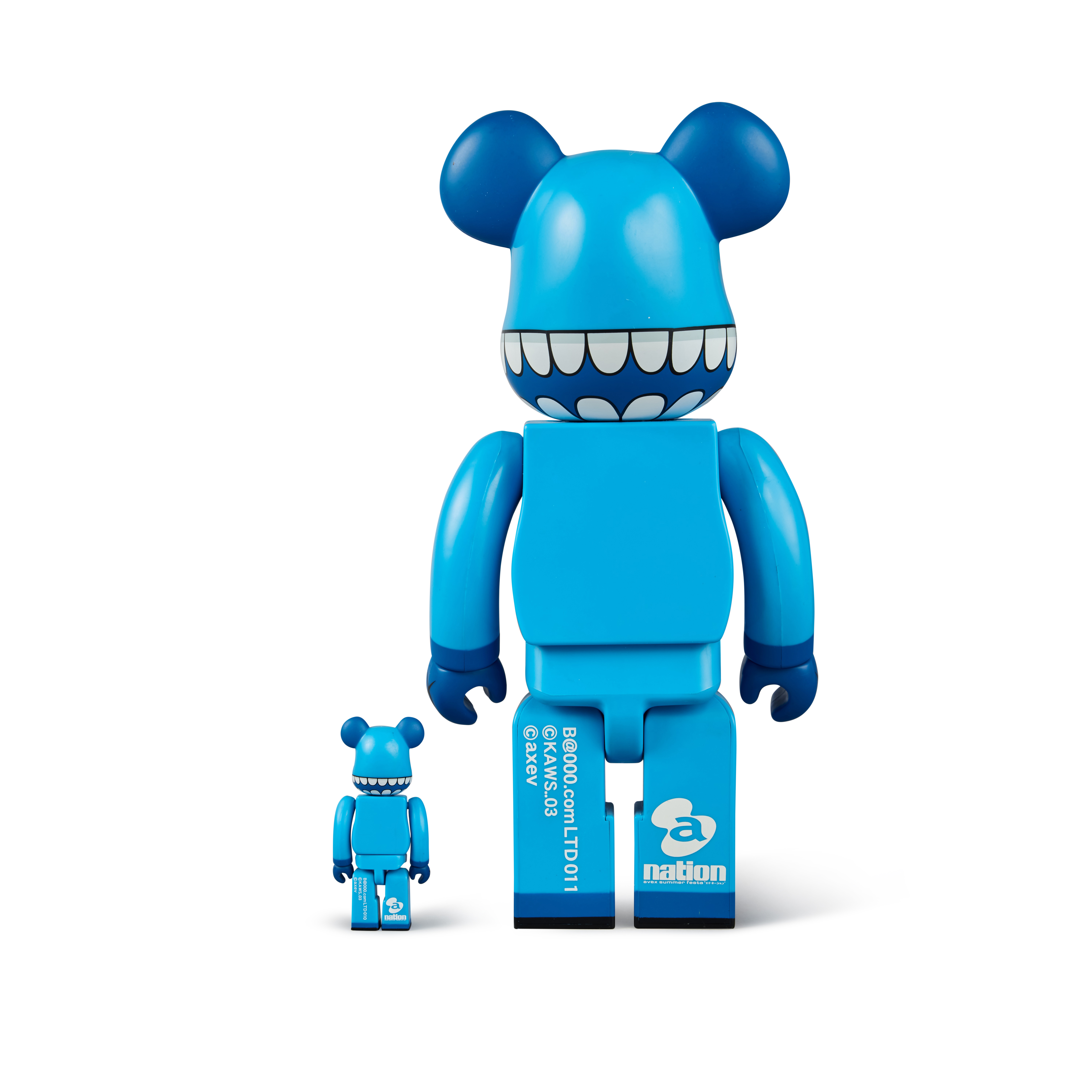 BEARBRICK x KAWS Chompers 100% and 400%