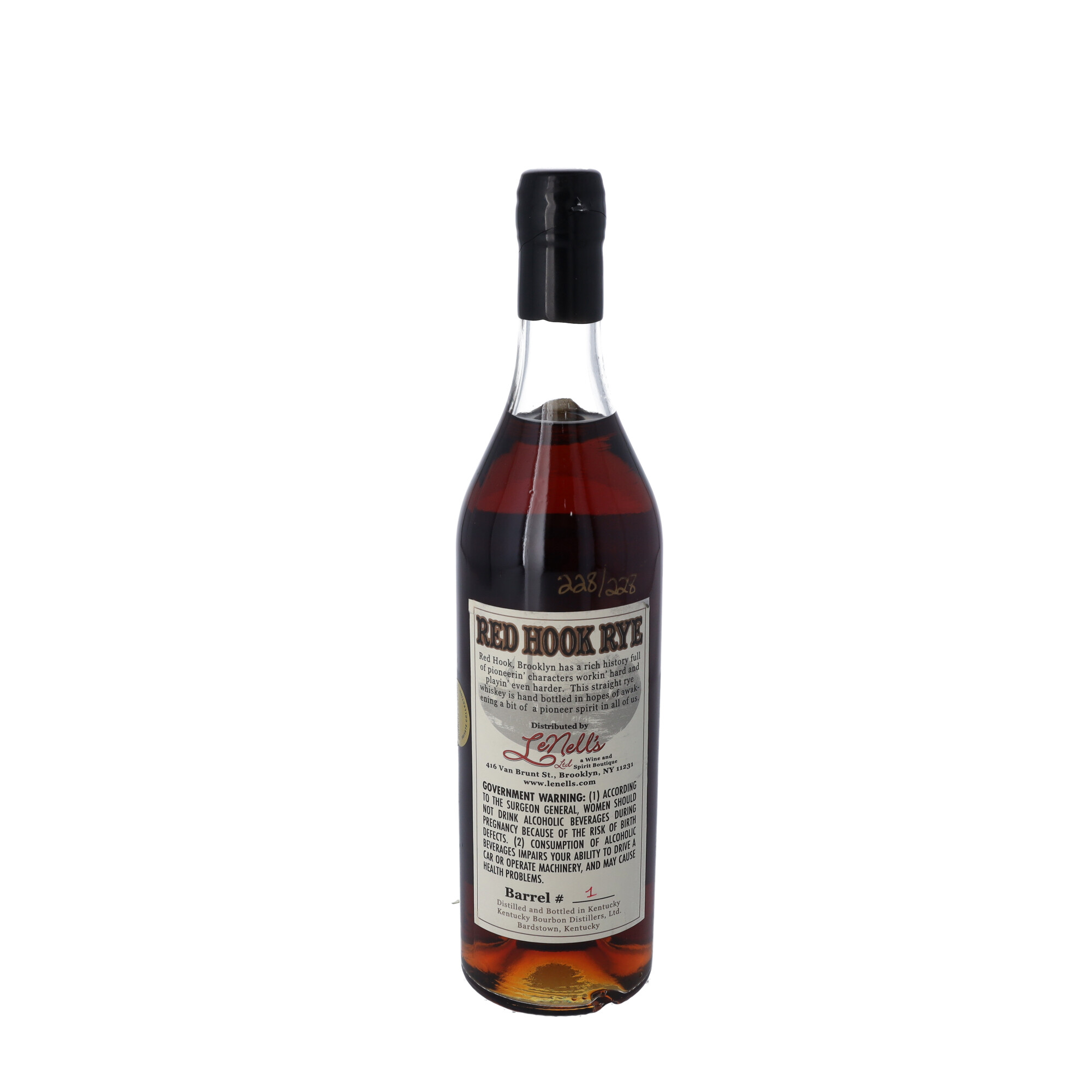 Red Hook Rye LeNell Red Hook Rye 23 Year Old Barrel #1 67.6 abv NV (1 BT75) | Rare ...