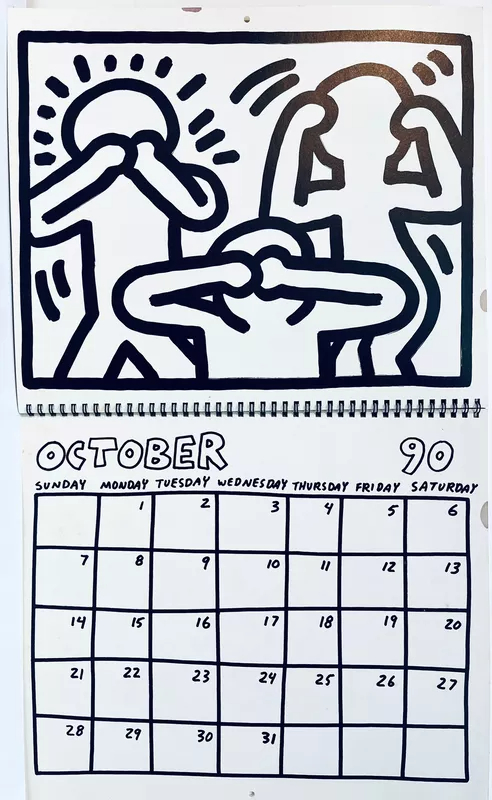 Keith Haring Vintage Haring Pop Shop Calendar Available For