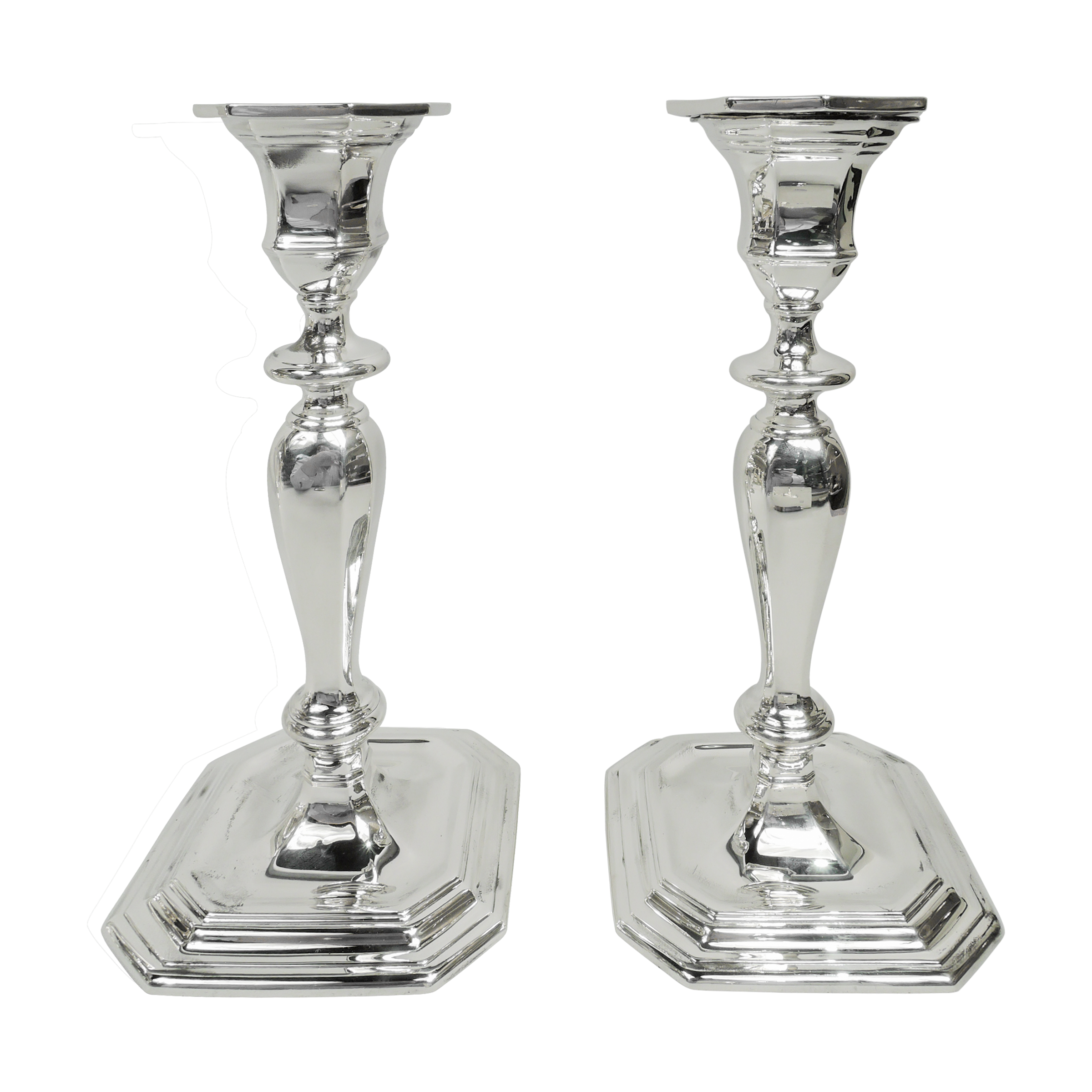 Tiffany & Co. Vintage American Georgian Style Silver Candlesticks