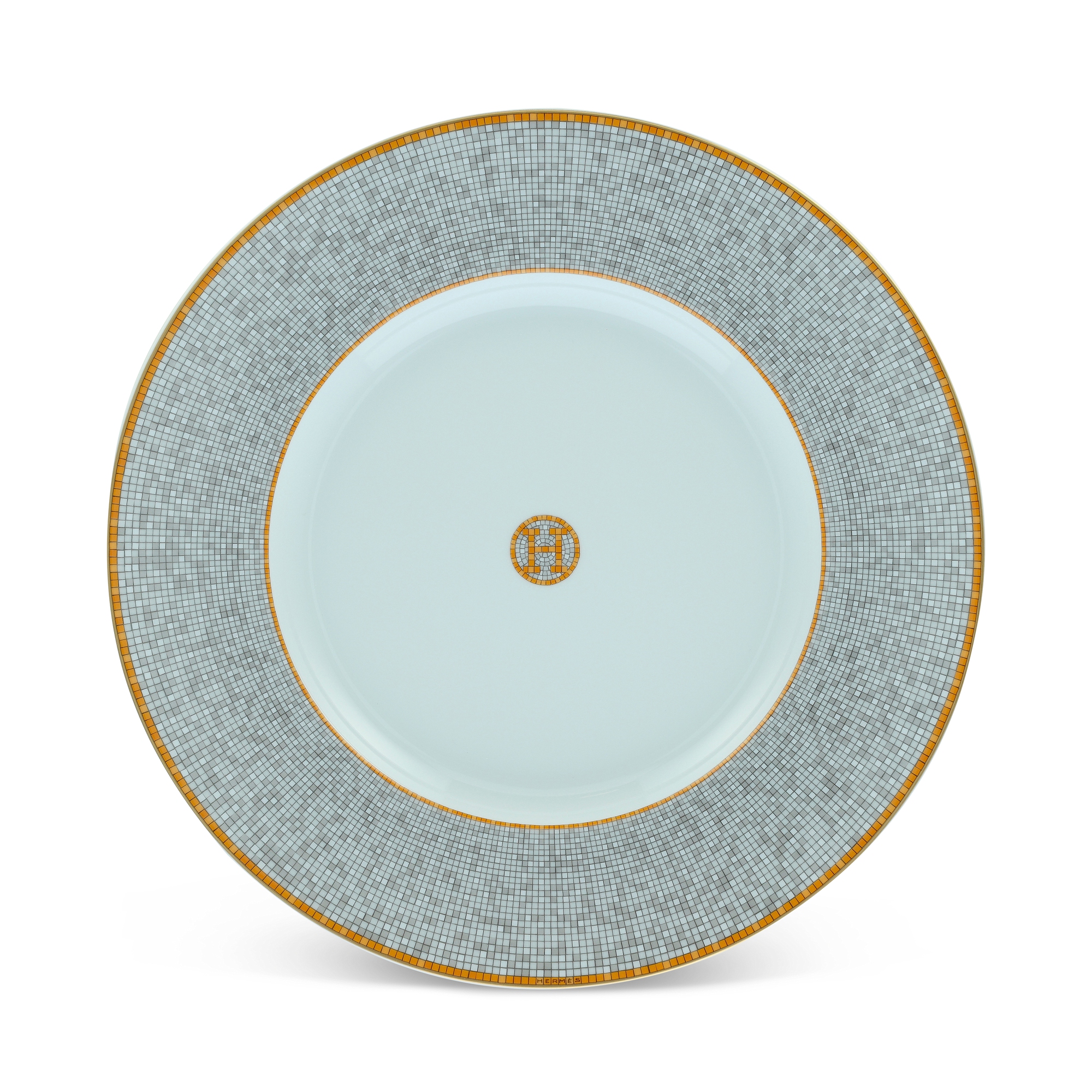 Hermès Mosaique Au 24 Gold Presentation Plate Available For Immediate