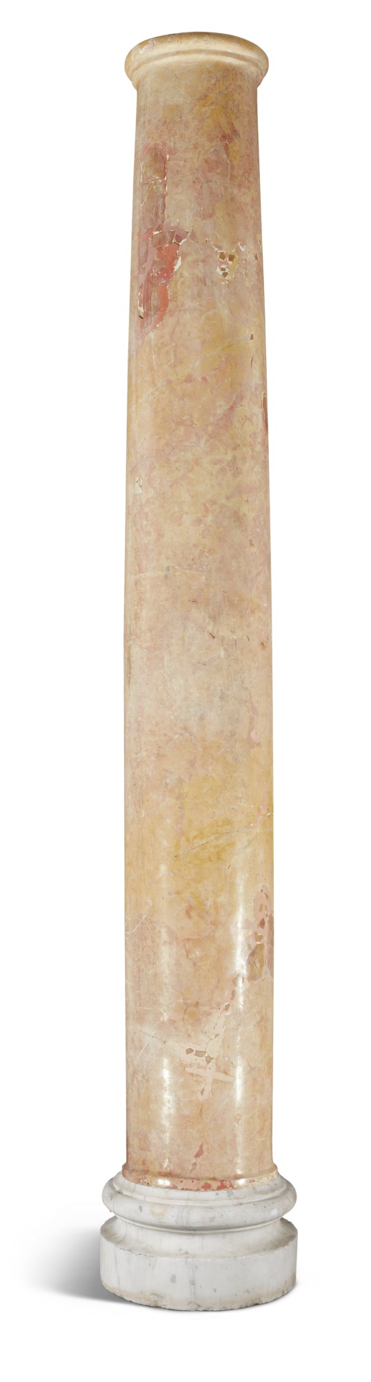 A pair of pink and yellow marble columns, 20th century | STONE III ...