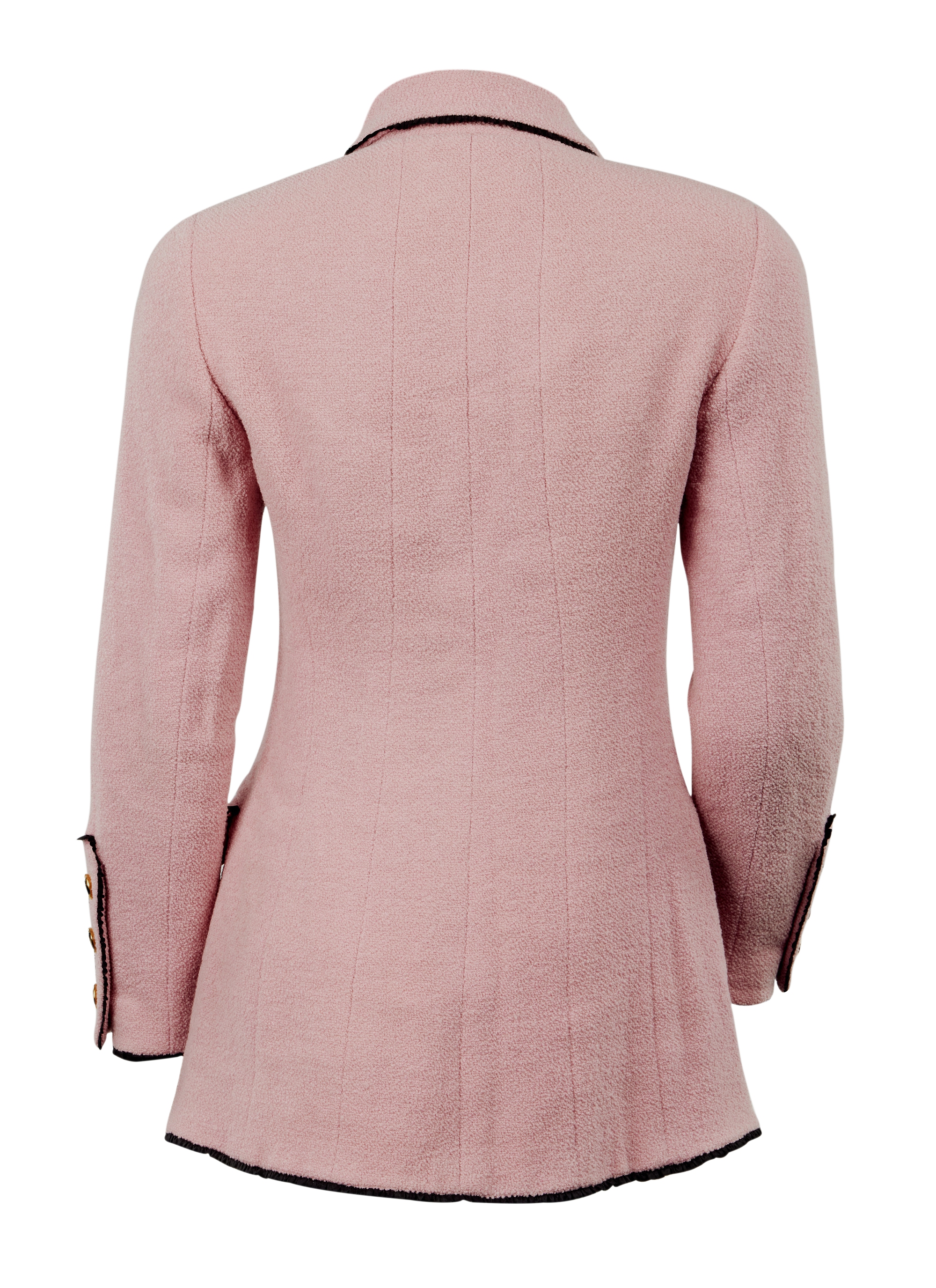 Chanel Vintage Pink Wool Boucle Jacket 36, 1994 Available