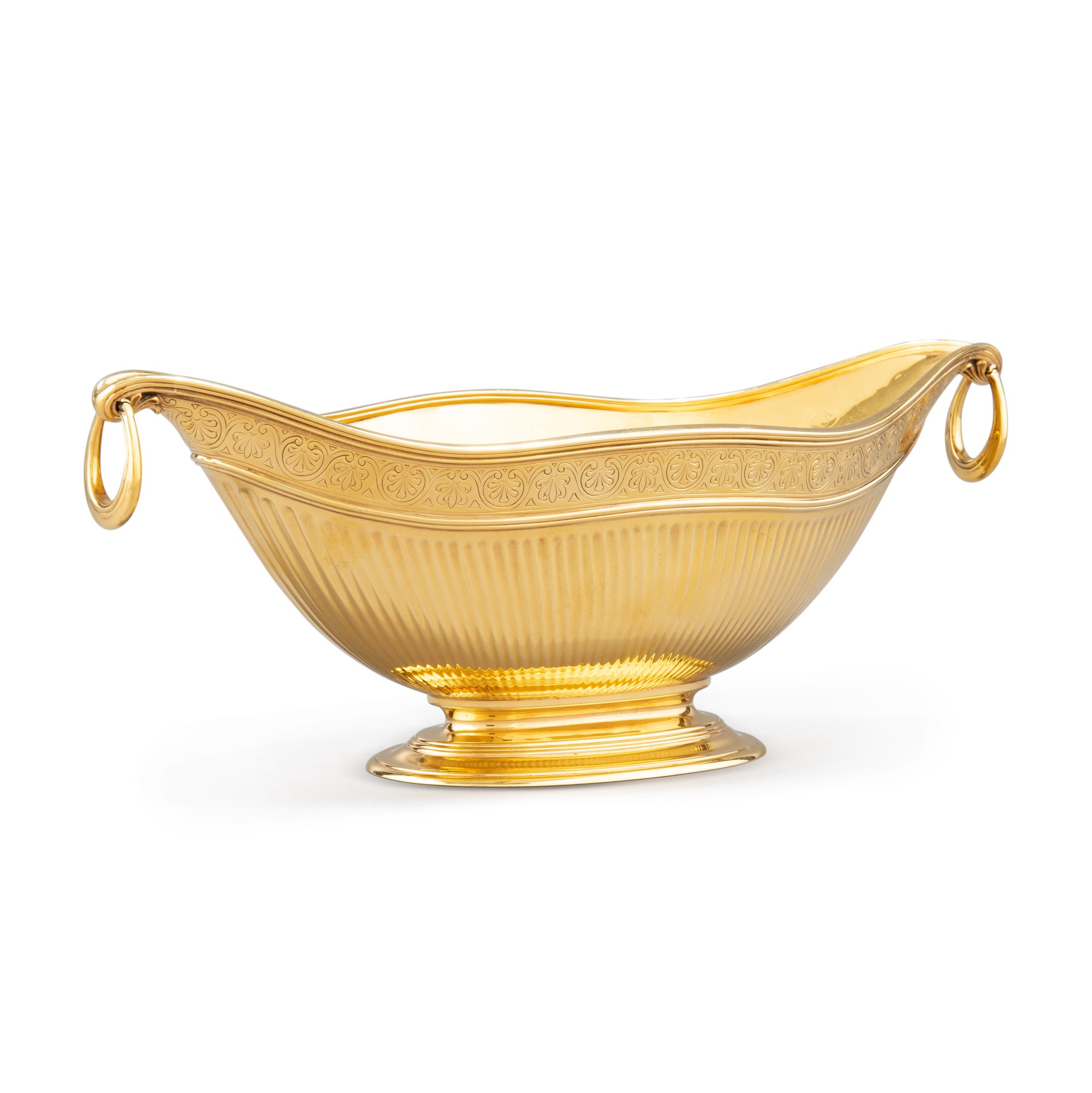 an-american-navette-form-footed-two-handled-gold-bowl-tiffany-co