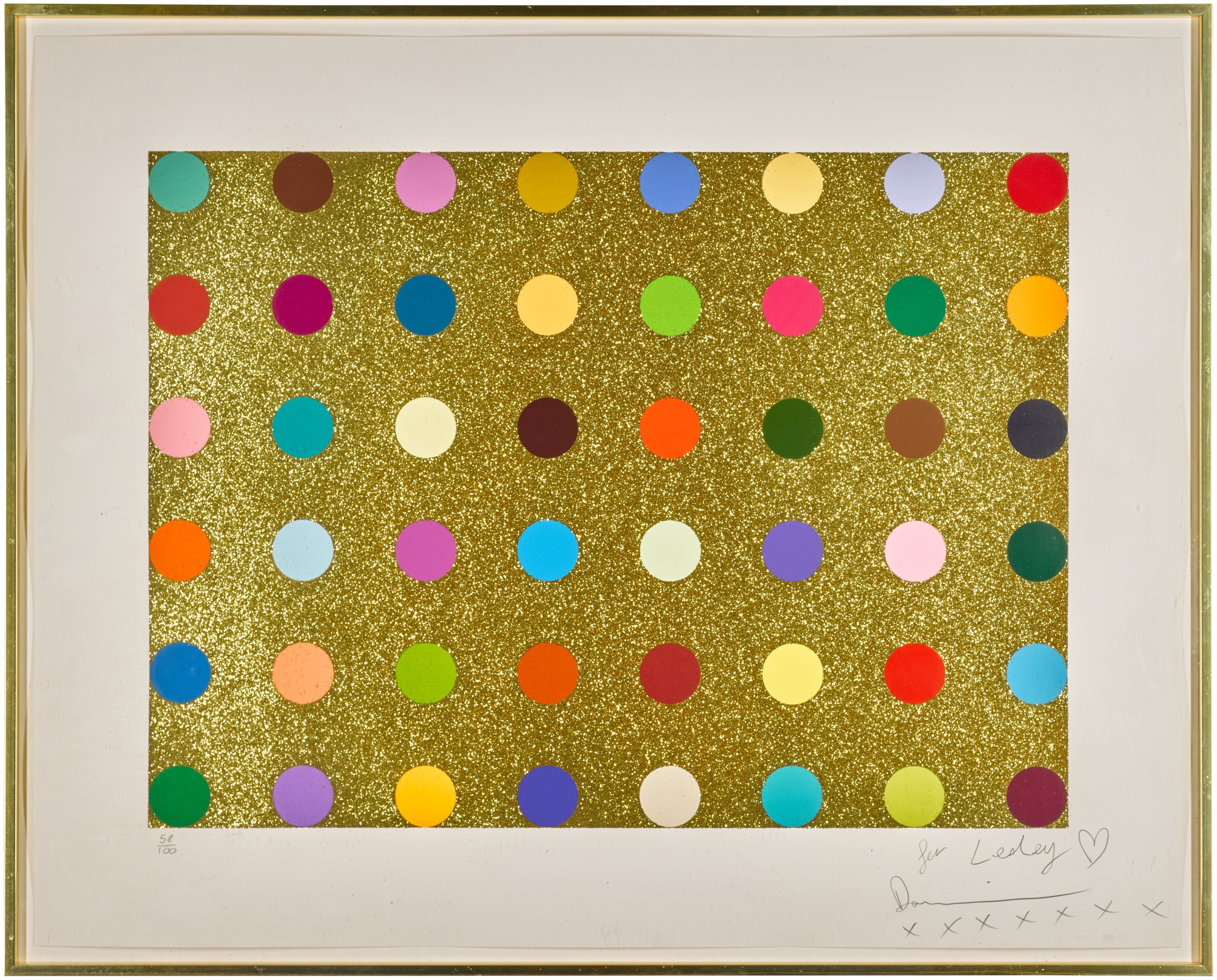 Untitled (Gold Gift Spot) Made in Britain 2022 Sotheby's