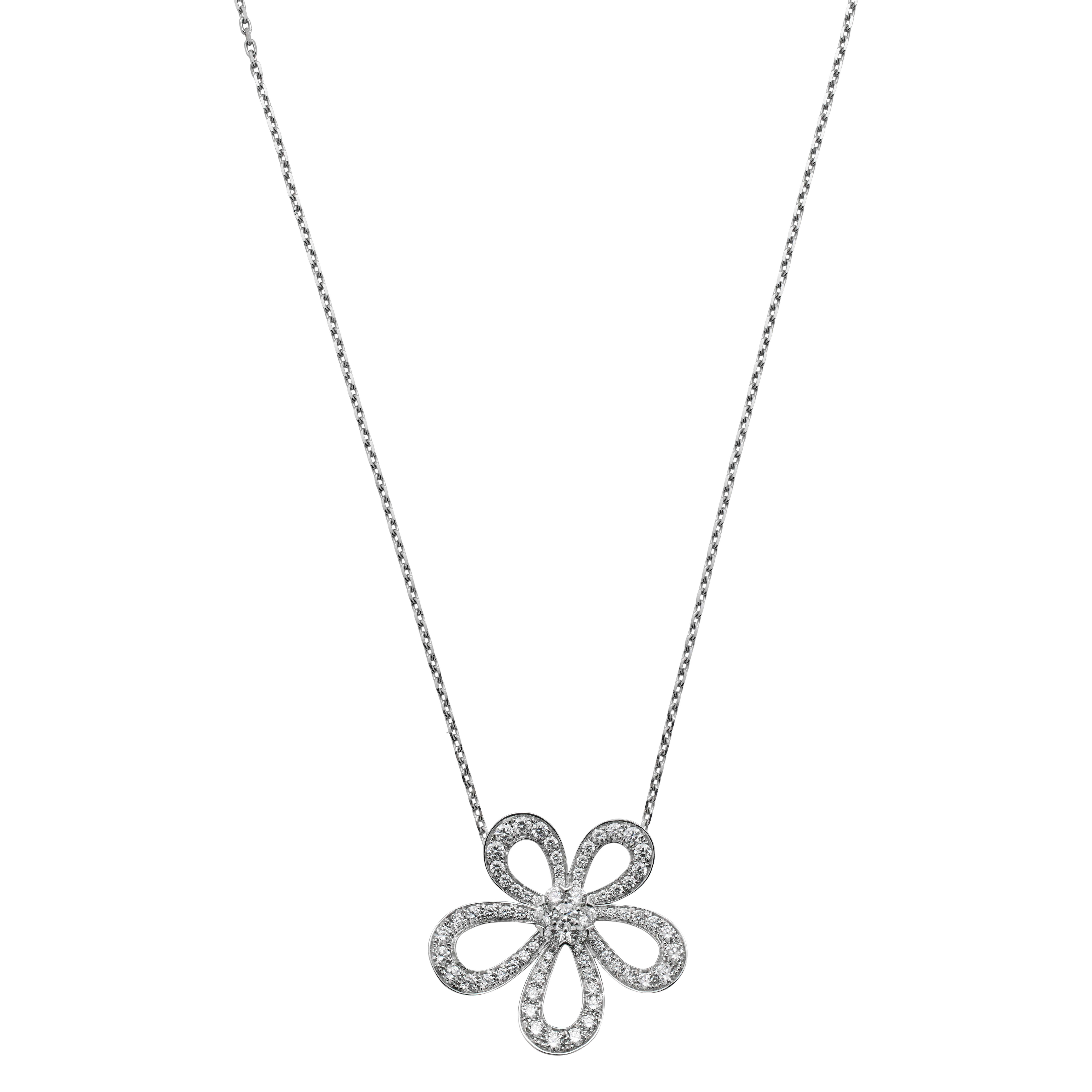 【美品・箱付】Van Cleef & Arpels フラワーダイヤネックレス 美品・箱付】Van Cleef & Arpels フラワーダイヤネックレス Van Cleef