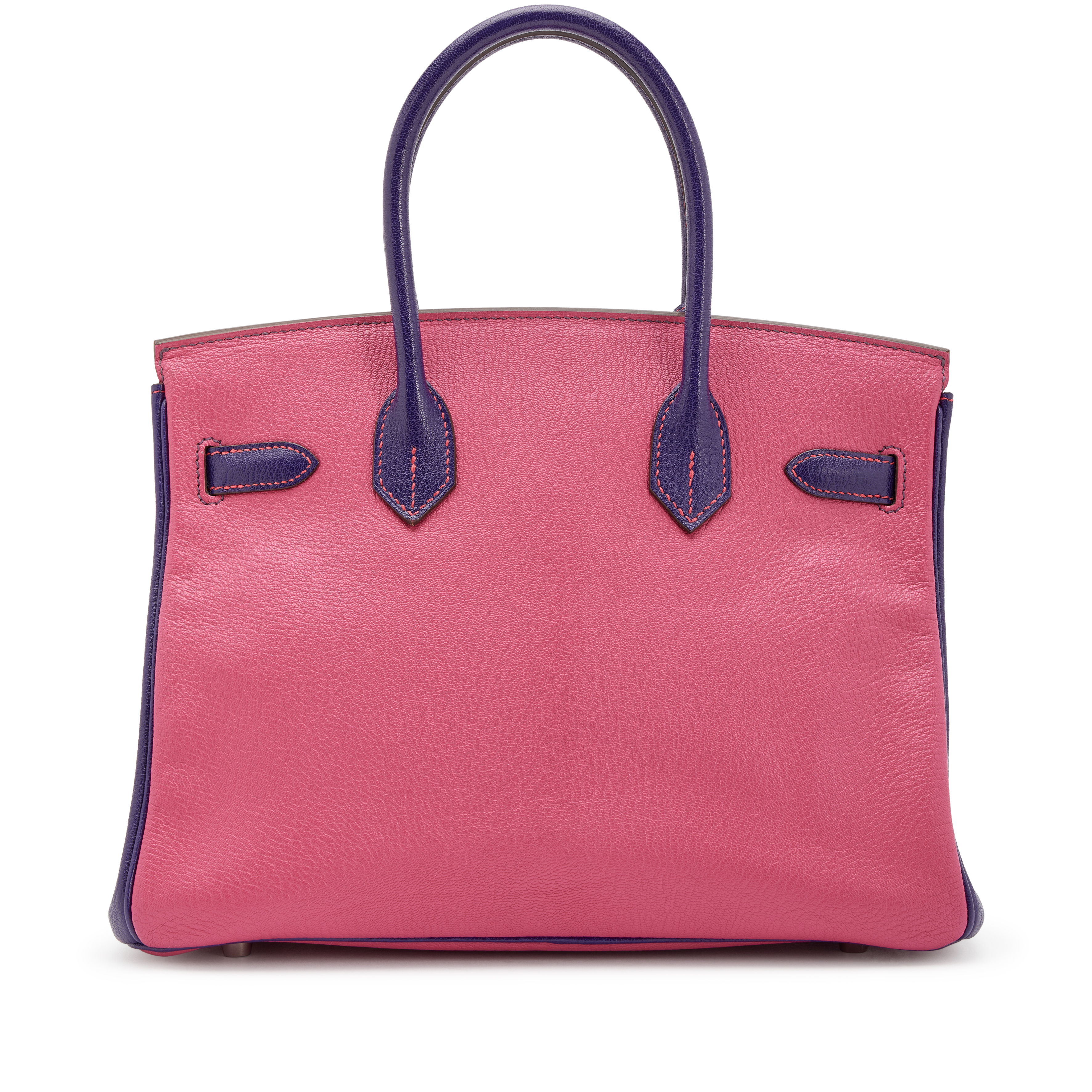Hermès Fuchsia and Iris Chèvre HSS Birkin 30 Palladium Hardware, 2012 - Image 3
