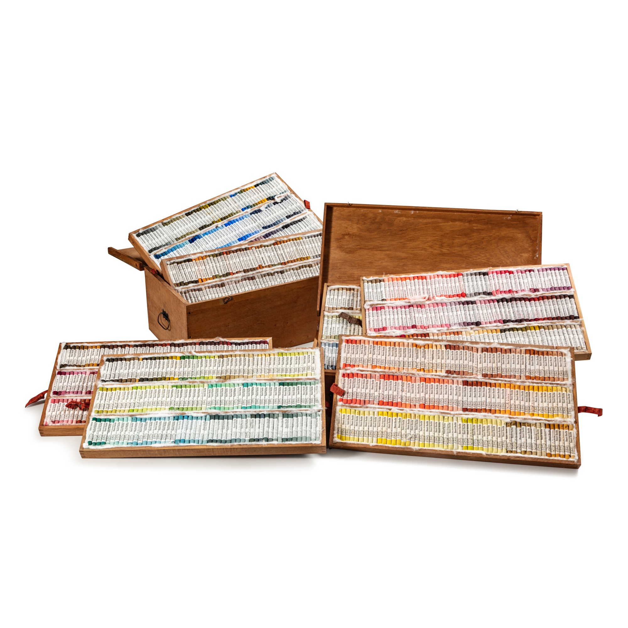 Deux boîtes de pastel Henri Roché appartenant à Sam Szafran