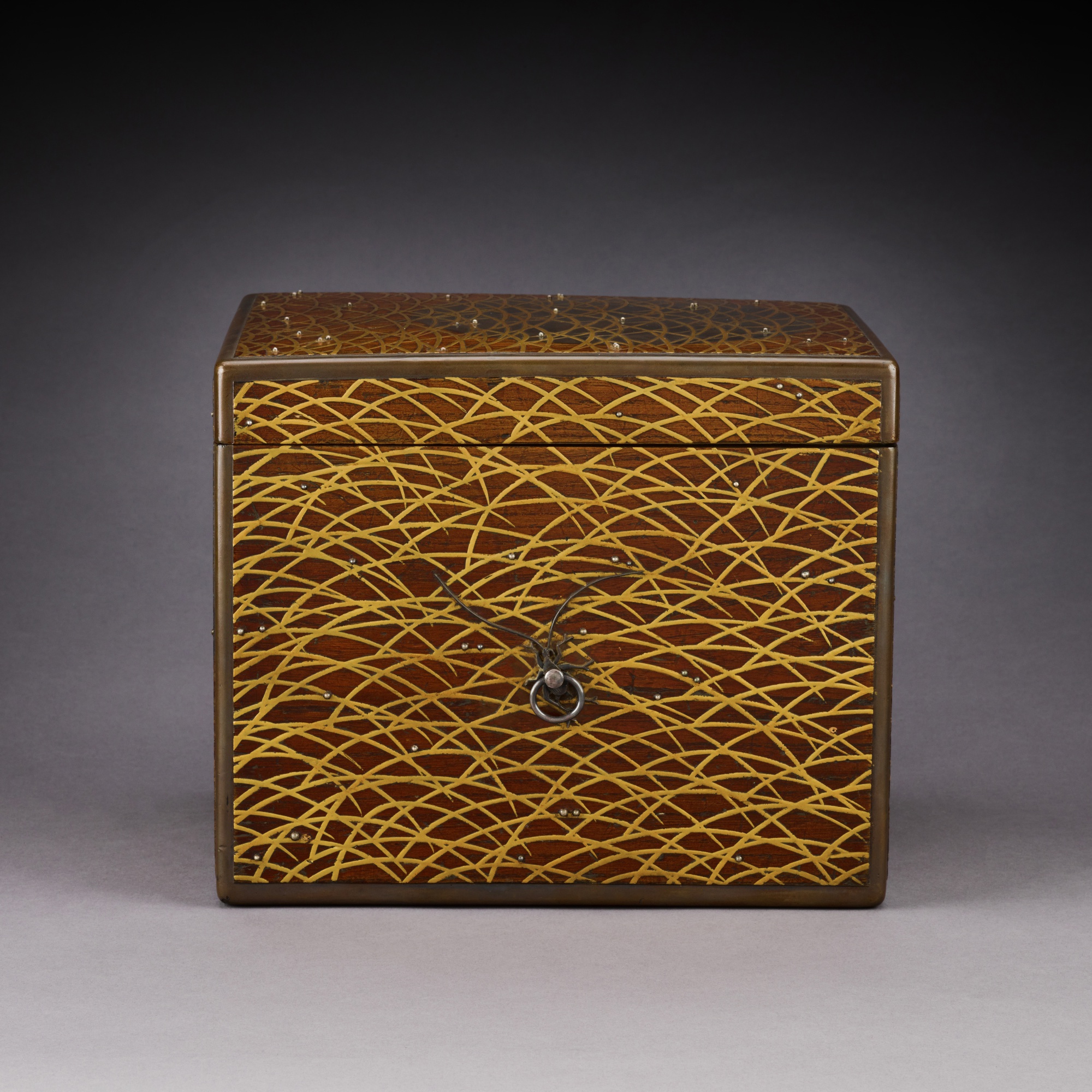 A Japanese lacquer tebako [accessory box], Edo period, 17th century ...
