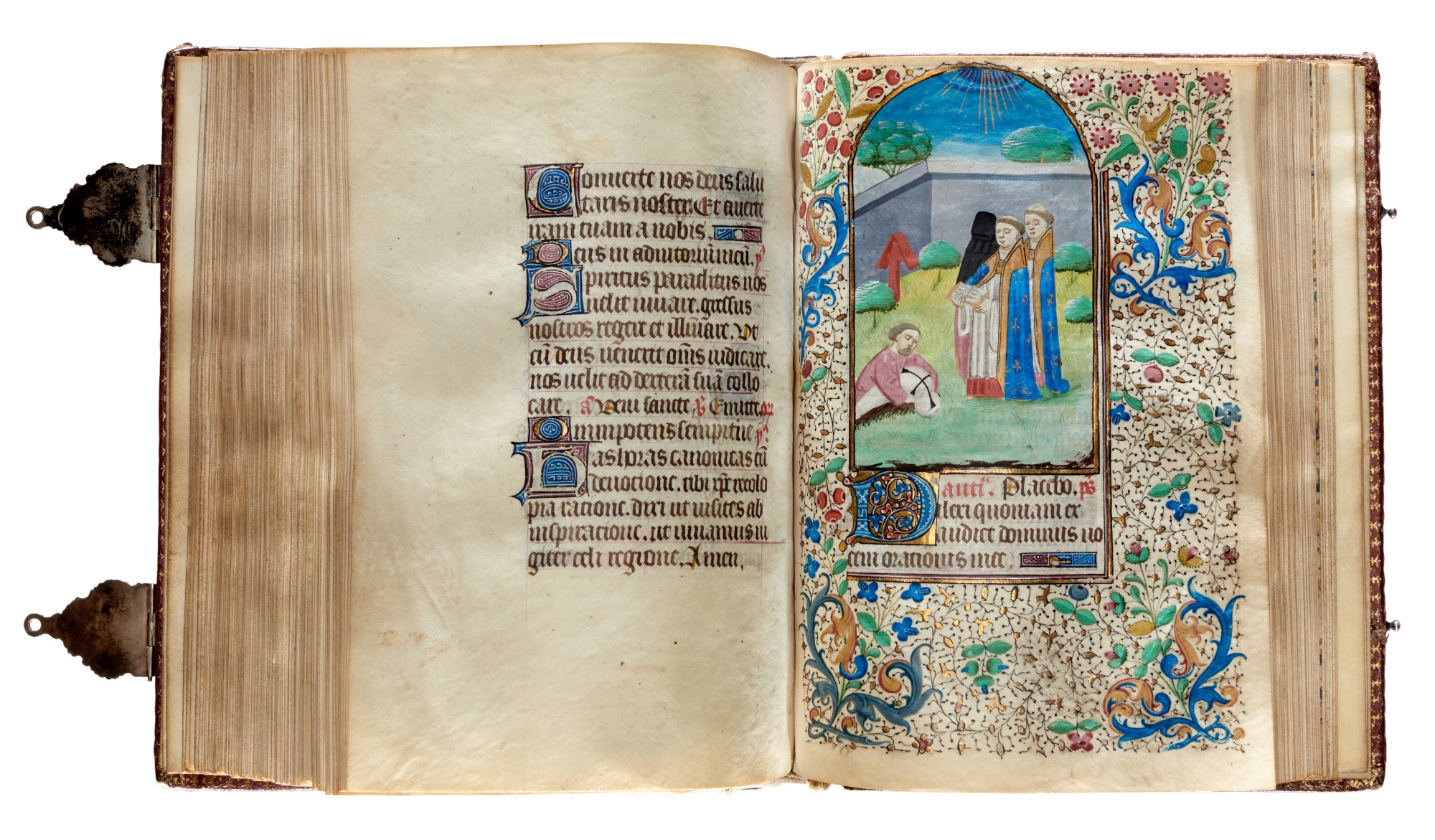 Book of Hours, in Latin and French Illuminated manuscript on vellum