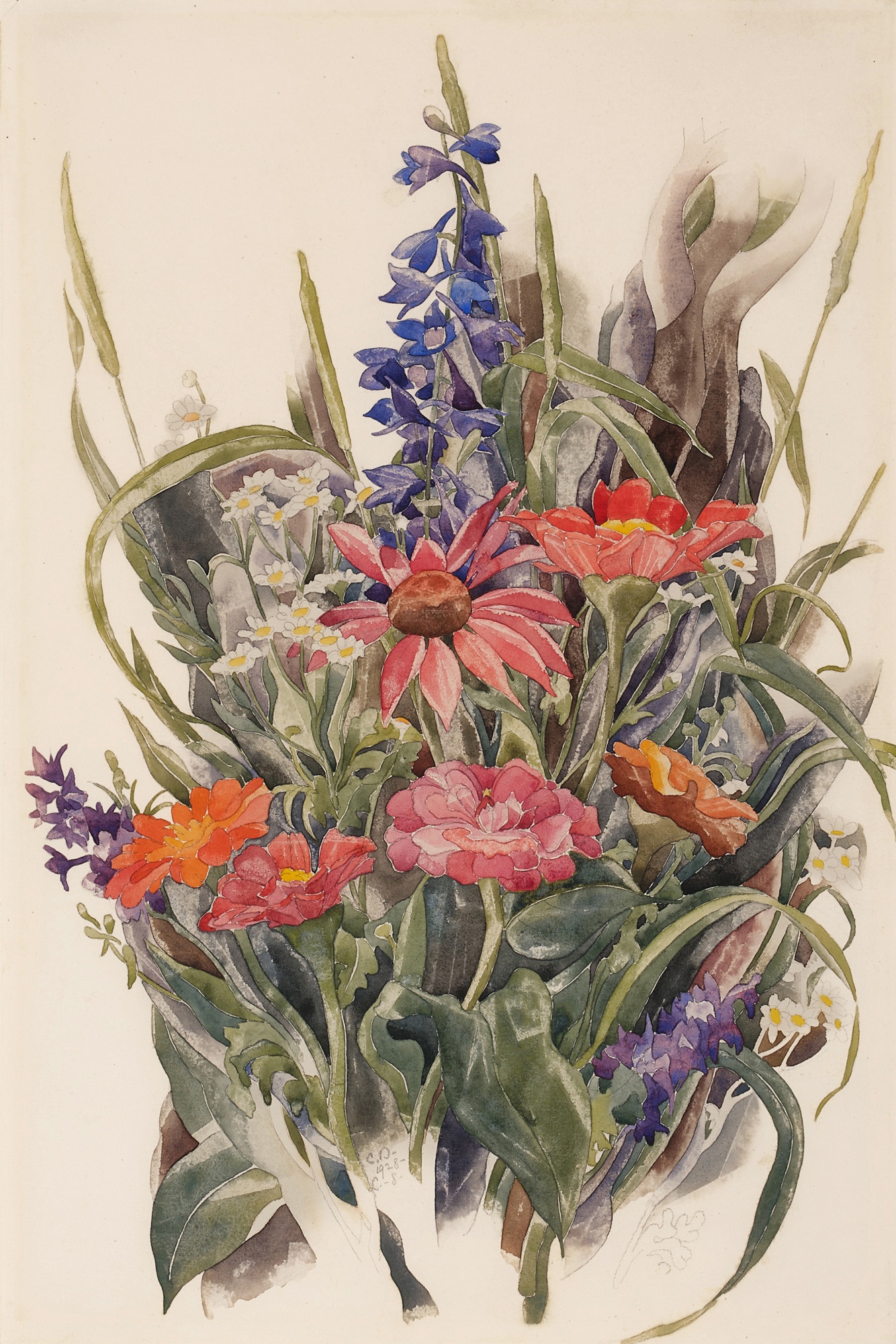 Zinnias, Larkspur and Daisies The Spirit of America The Wolf Family