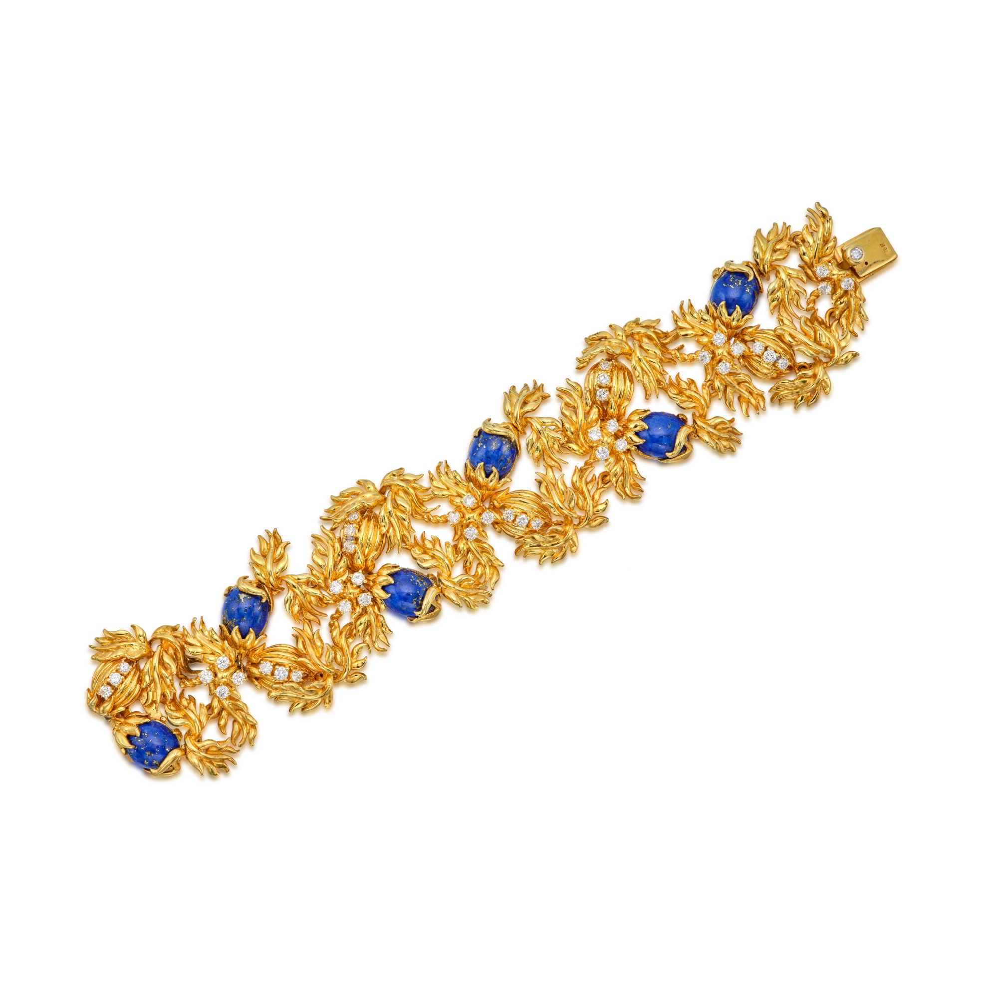 Gold, Lapis Lazuli and Diamond Bracelet Fine Jewels 2022 Sotheby's