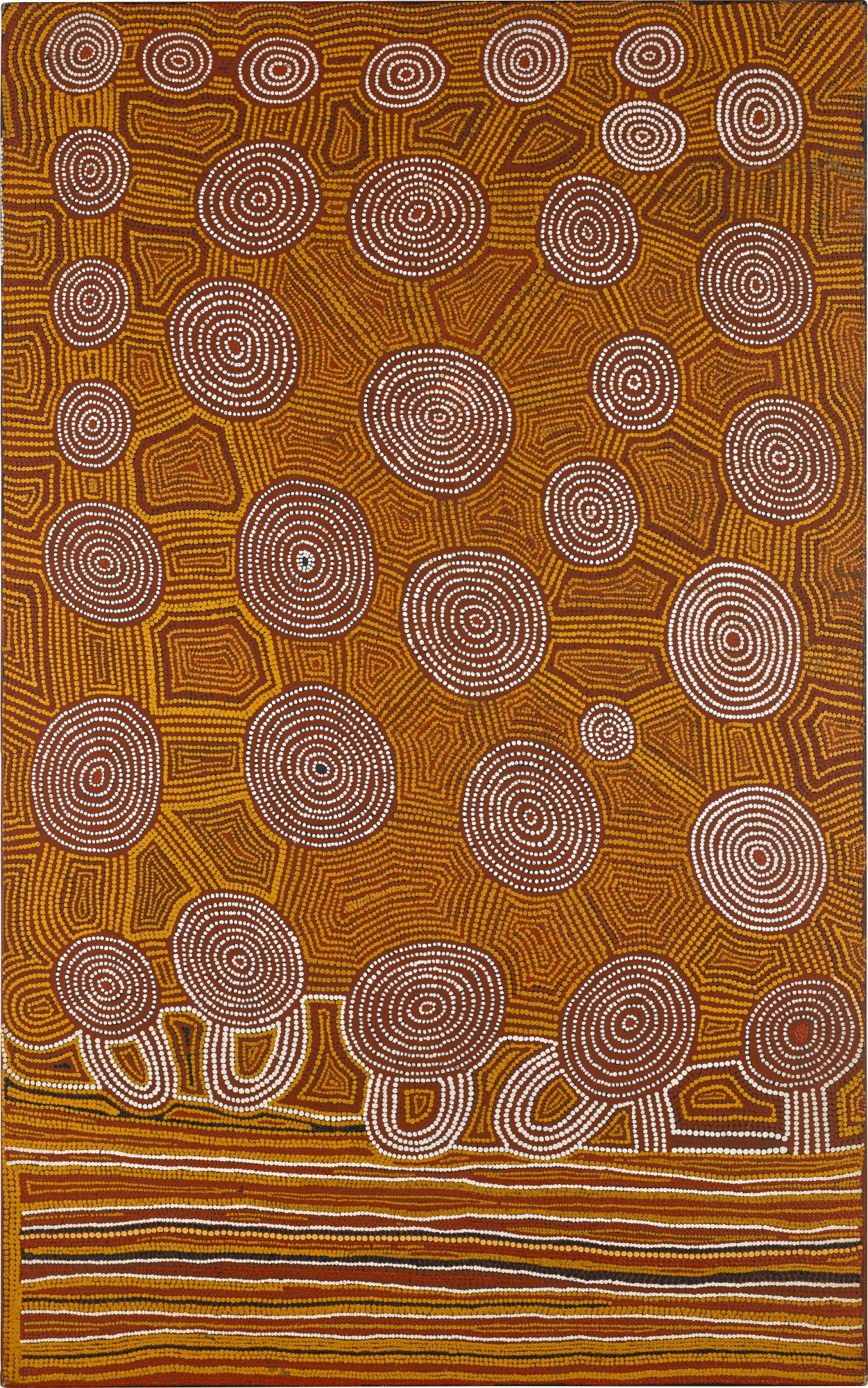 Tingari Ceremonies at Kiwirrkurra Aboriginal Art African & Oceanic
