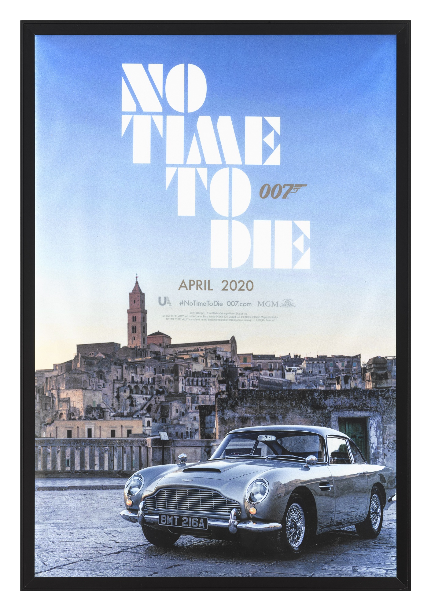 No Time to Die (2021), advance vinyl poster (April 2020), US Original