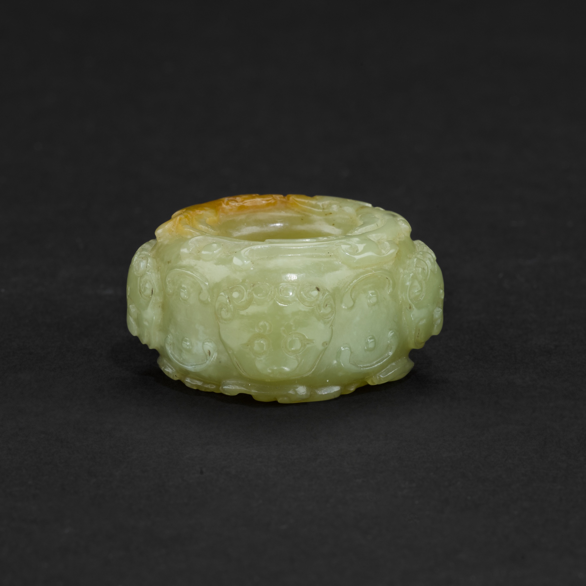 Congming An archaistic small yellow jade cong, Ming dynasty | 明 仿古黃玉琮 | HOTUNG ...