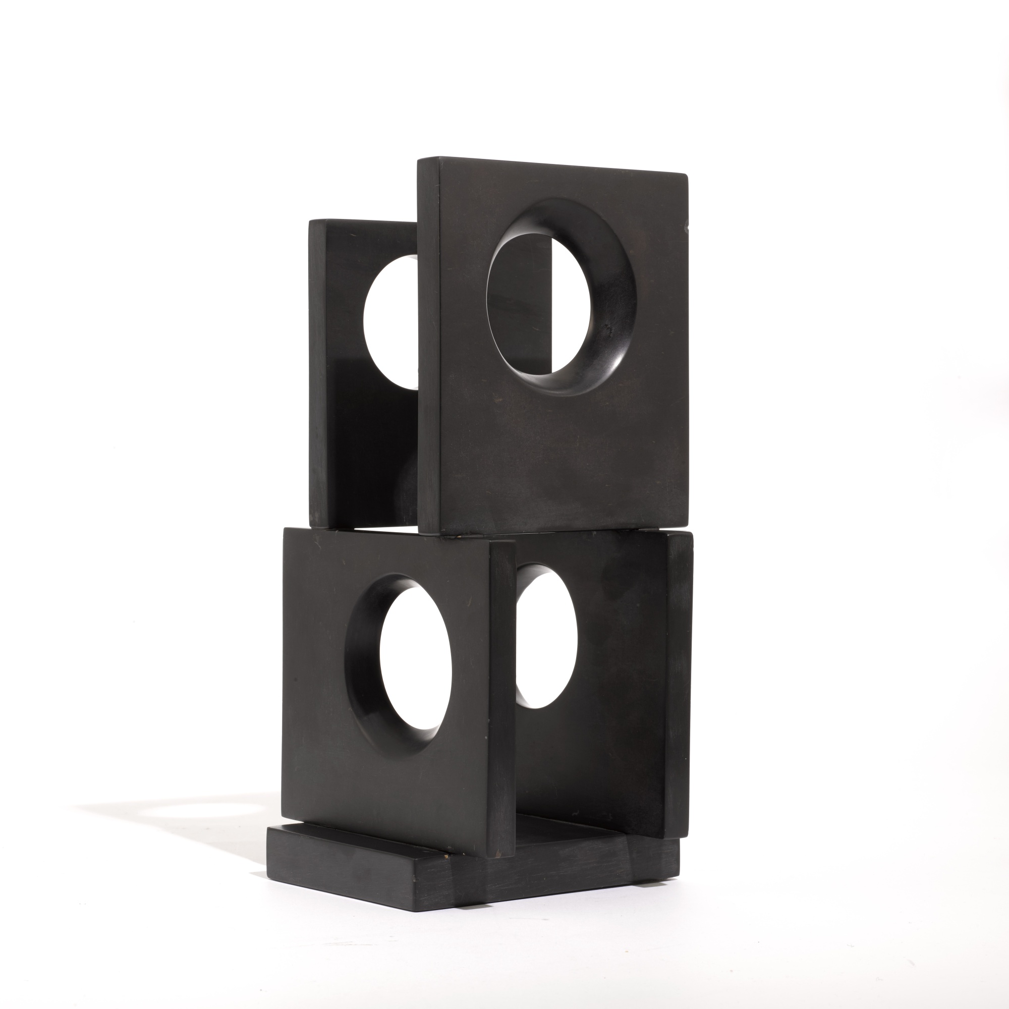 Maquette for Large Sculpture Foursquare (Four circles) Modern