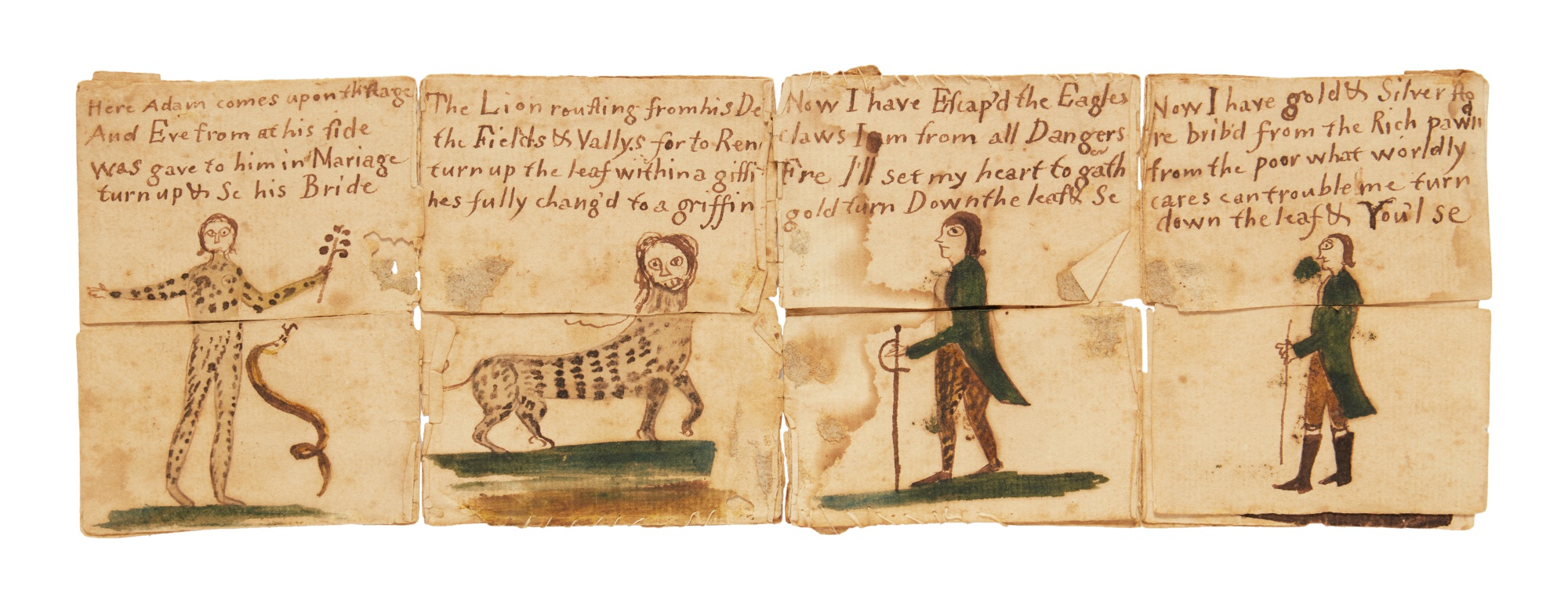 Very Rare Metamorphosis Booklet, Pennsylvania, Early 19th Century The