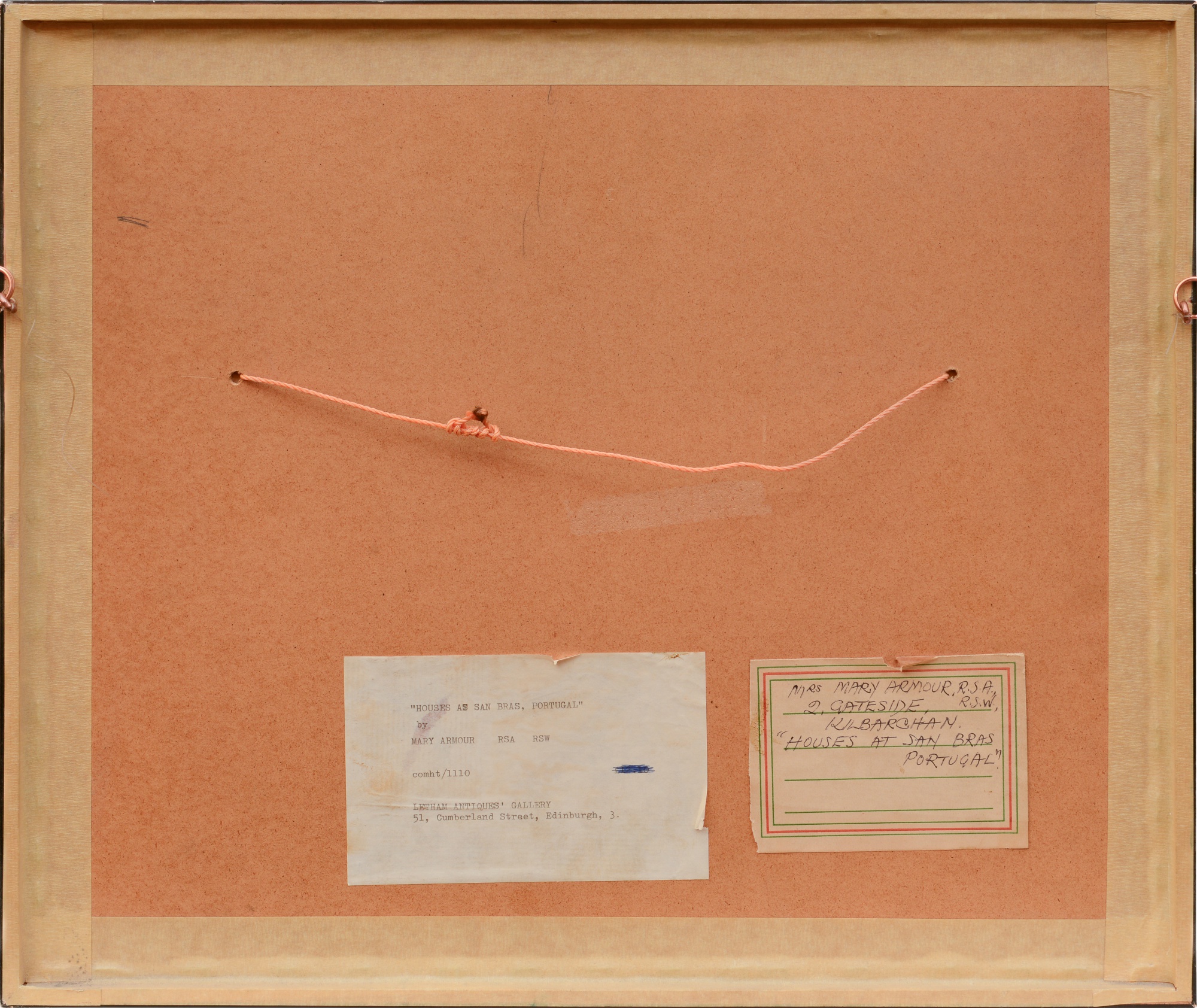 Houses at San Bras, Portugal Scottish Art 2022 Sotheby's