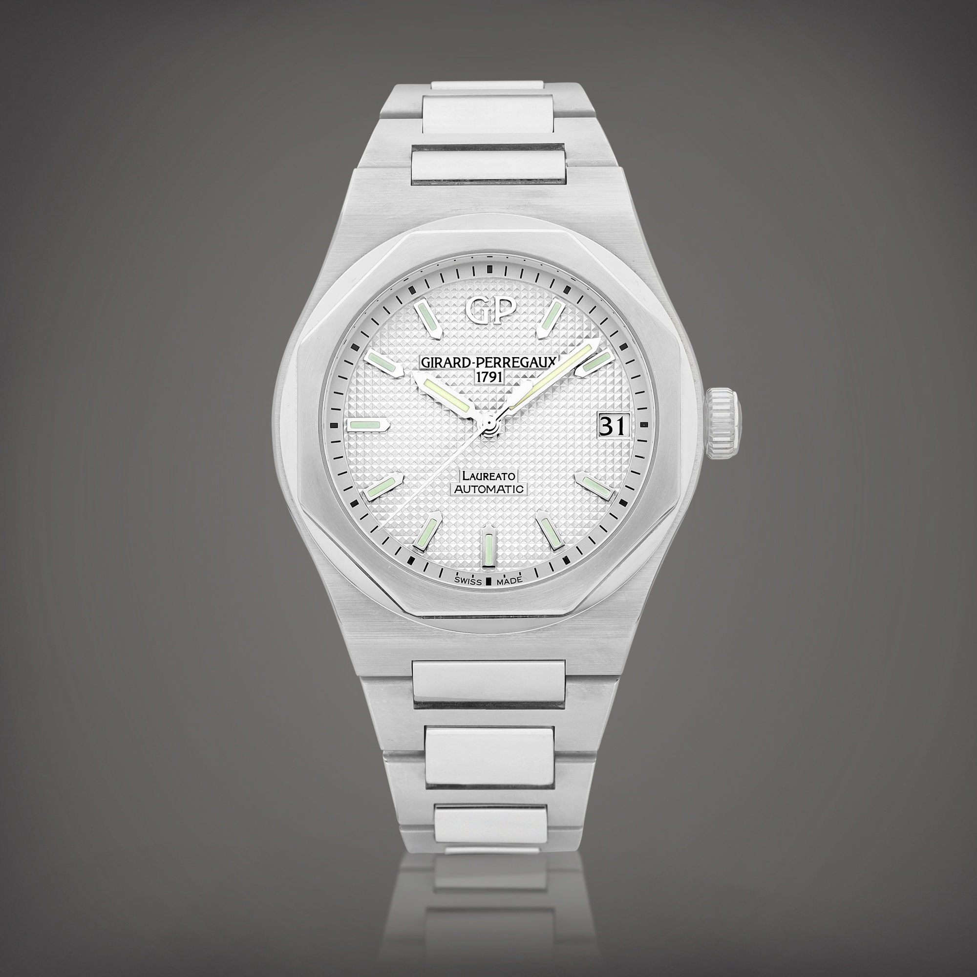 Laureato, Reference 810101113111A A stainless steel wristwatch