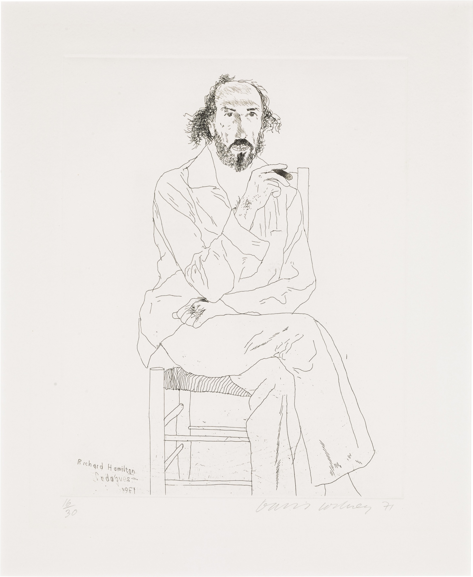 Portrait of Richard Hamilton (S.A.C. 126; MCA Tokyo 118) Made in