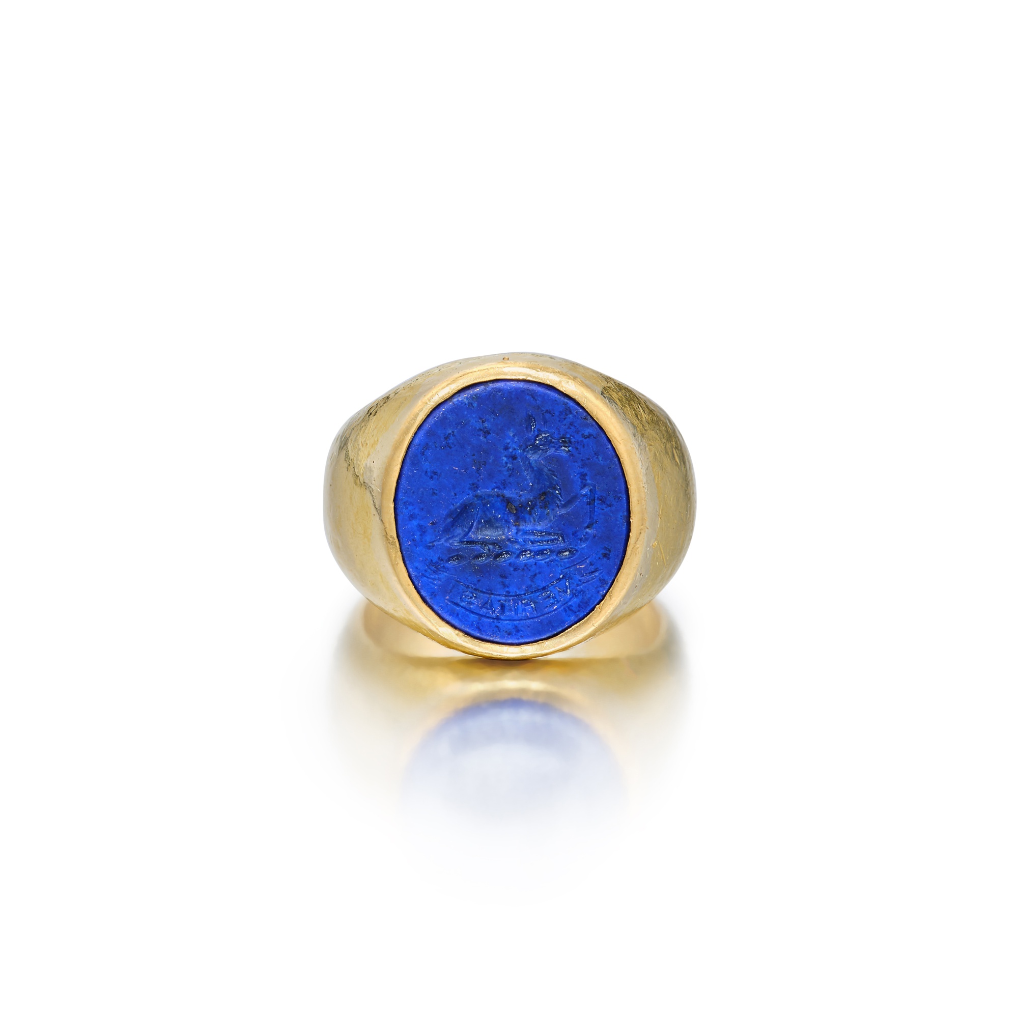 Gold and Lapis Lazuli Intaglio Ring Important Jewels 2023 Sotheby's
