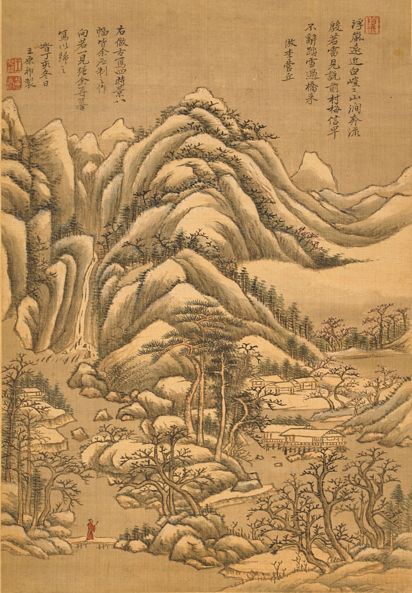 Wang Yuanqi (1642-1715) 王原祁| Landscape in four seasons 倣古四時景册 | Fine ...