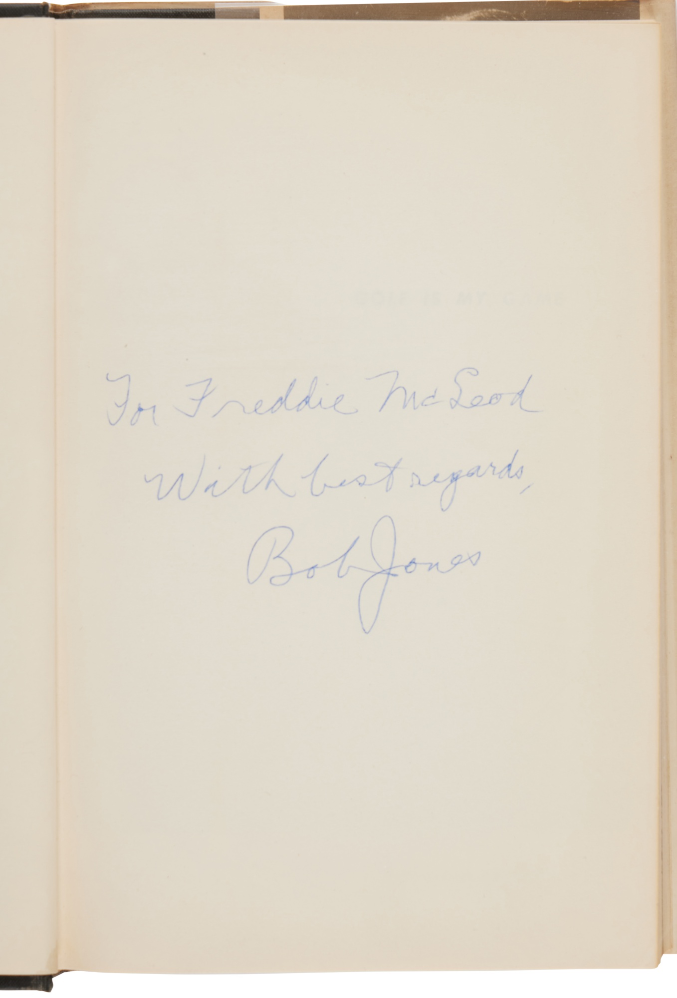 Jones, Robert Tyre | Jones signs to the winner of the 1908 US Open and ...