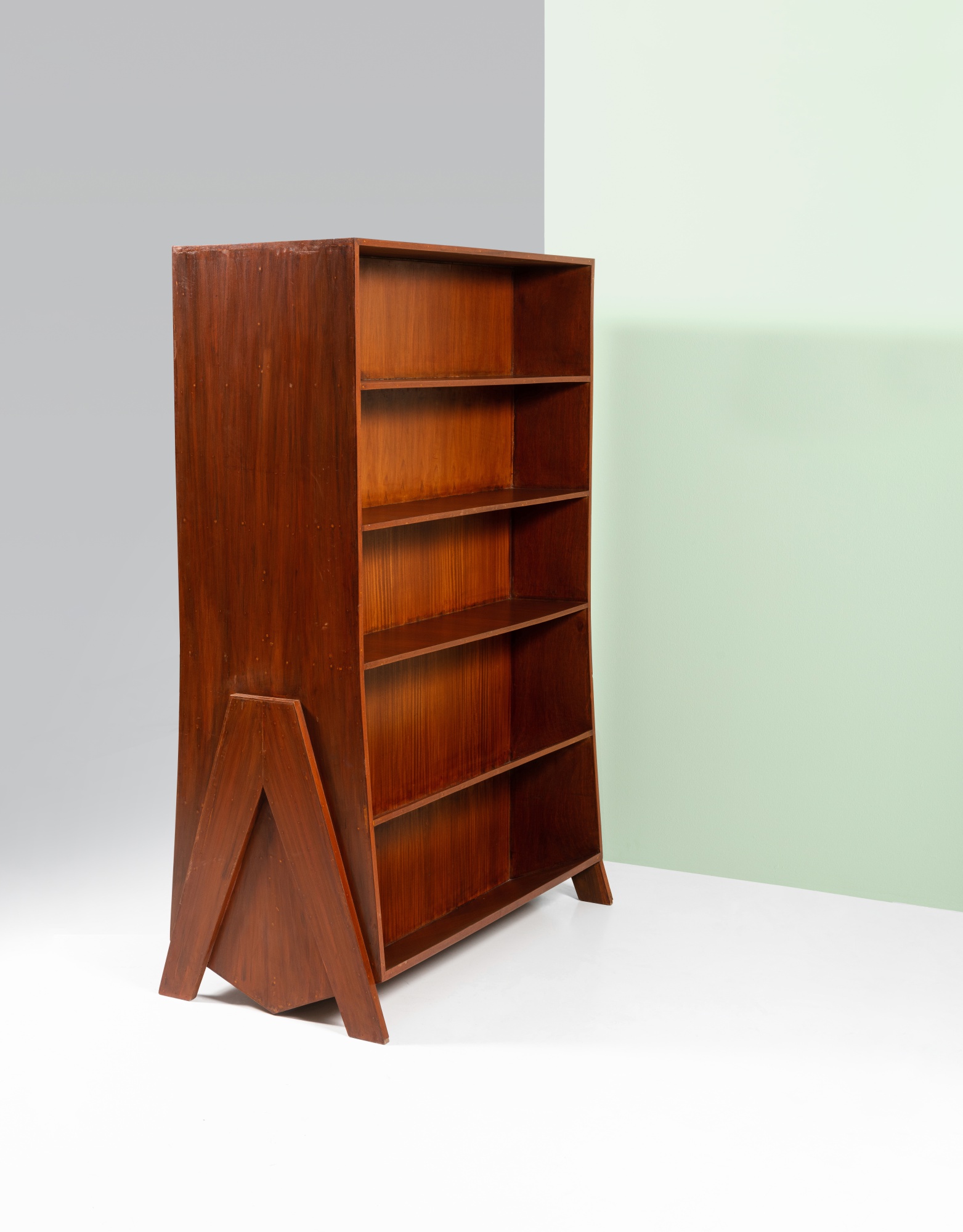 Bibliothèque industriel double face meuble bois métal sur mesure