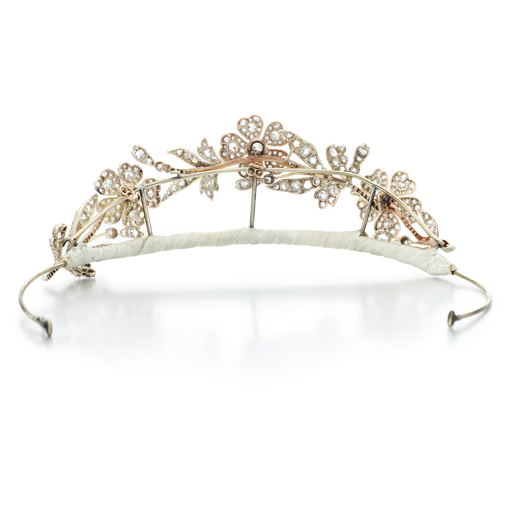 Diamond tiara/three diamond brooches, late 19th century | Fine Jewels ...