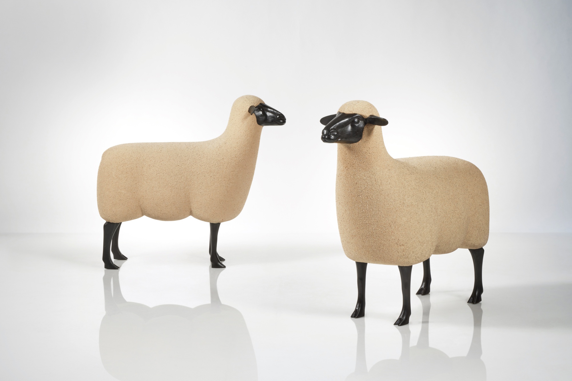 Mouton de Pierre Sculpture by Design Rateau Les