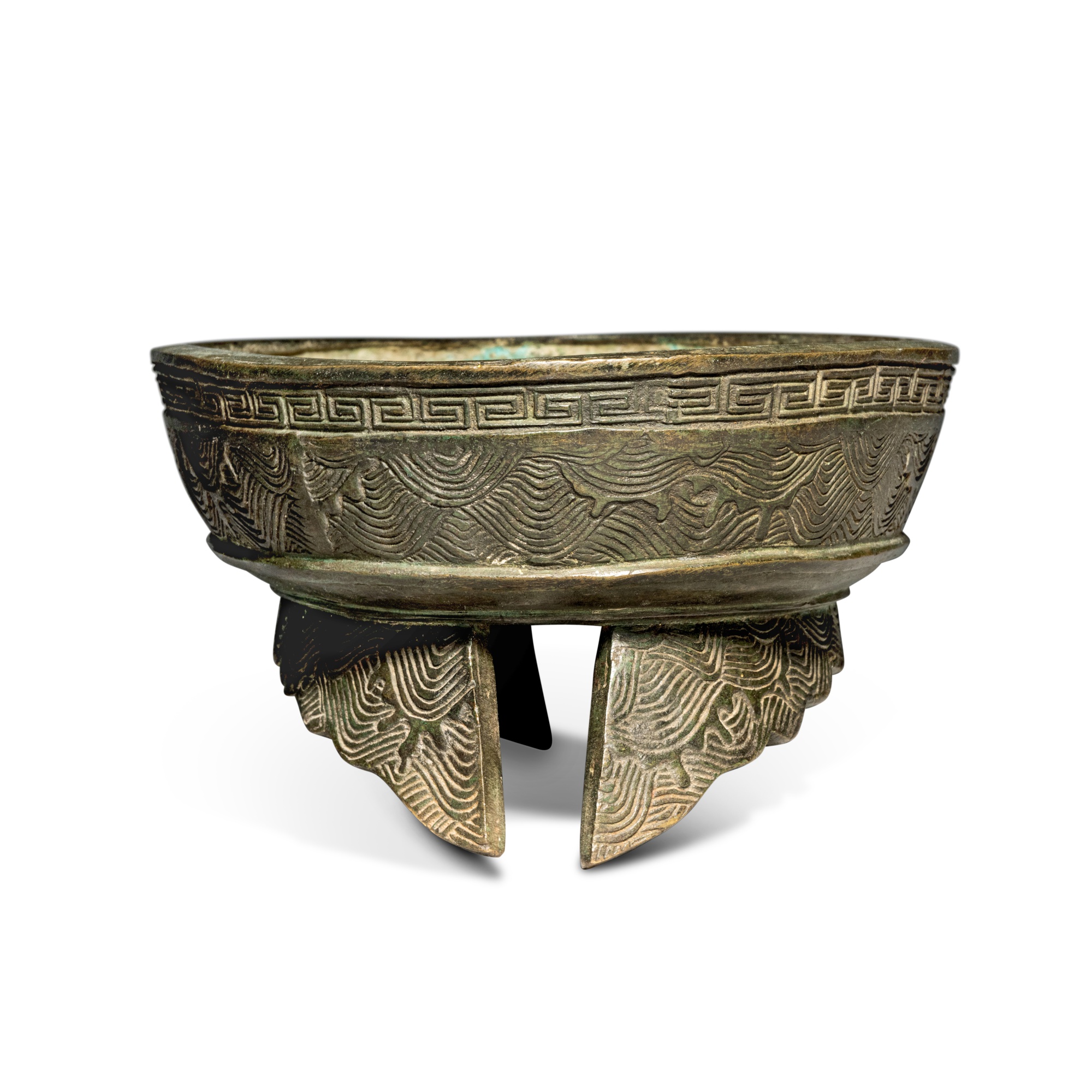 An archaistic bronze vessel (Fu), Dated Tongzhi 6th year, dingmao year ...