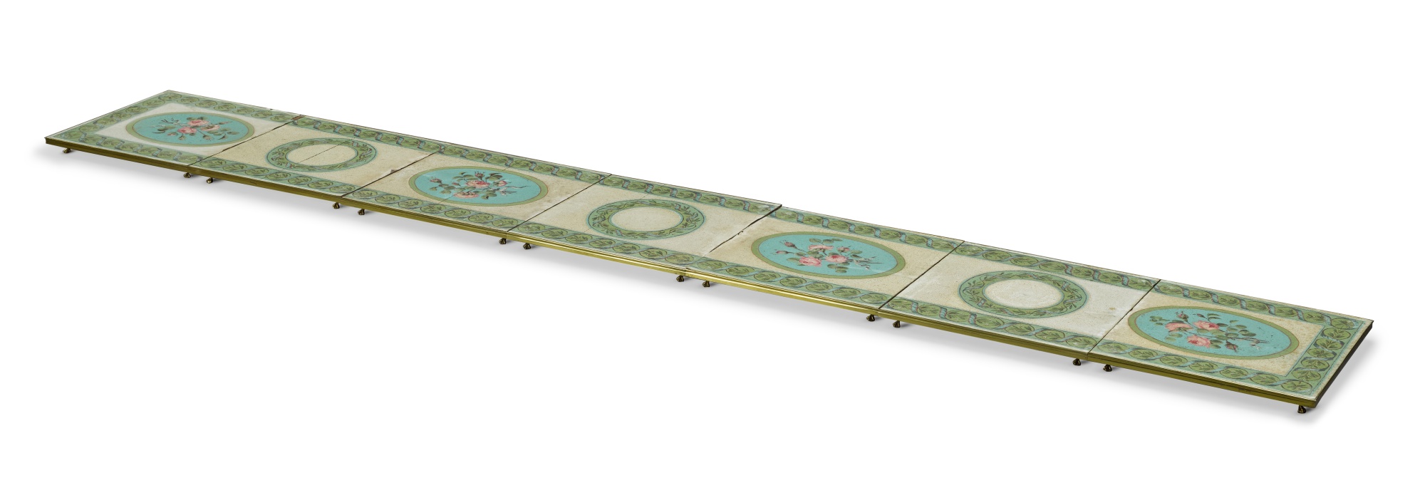 The Durham Surtout de Table A III giltbrass mounted painted sandpaper surtout de table