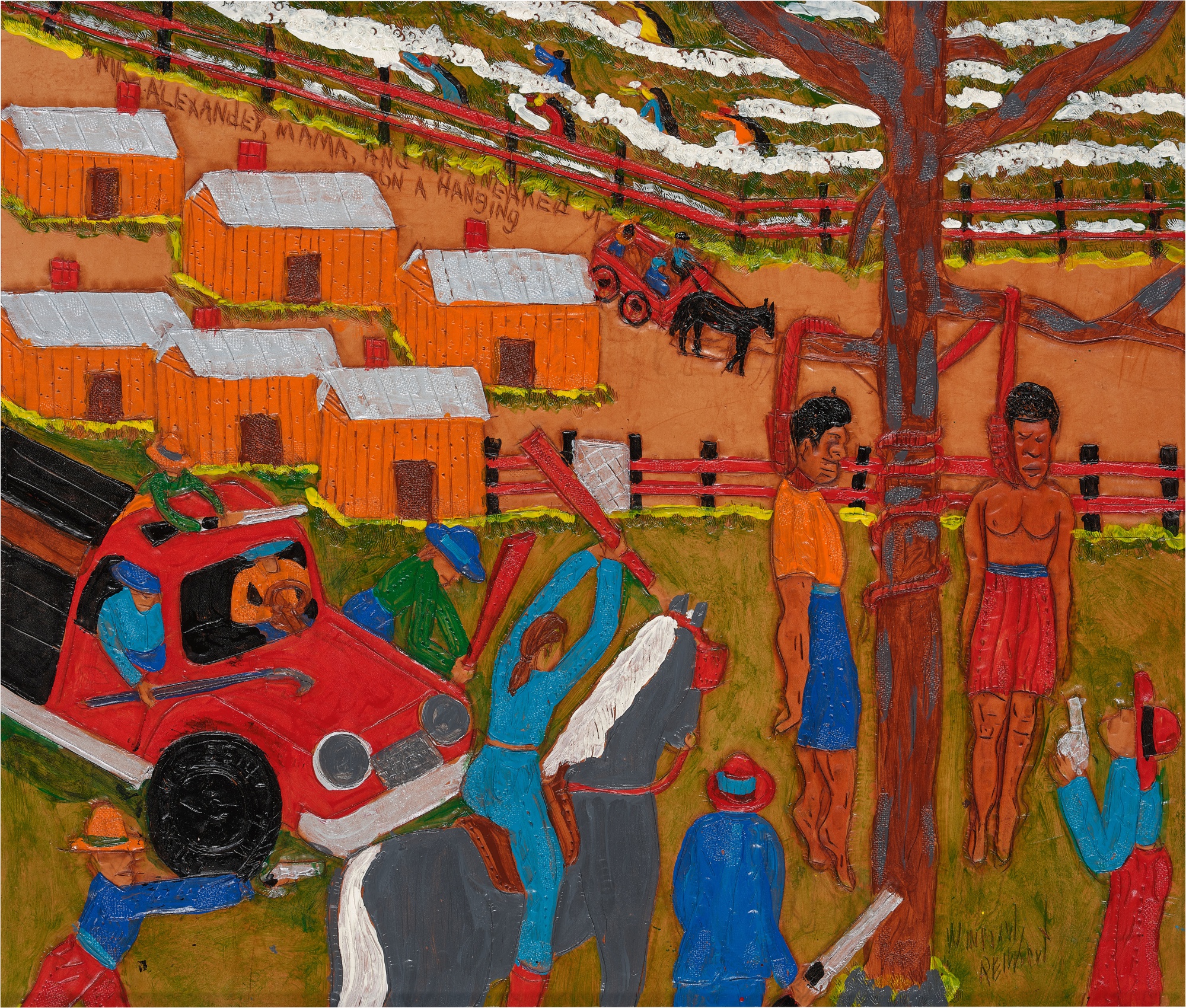 Winfred Rembert's Tooled-Leather Paintings Explore Black Life in
